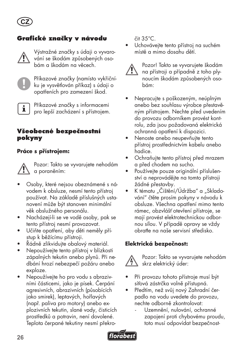 Florabest FGPS 1100 B2 User Manual | Page 26 / 60