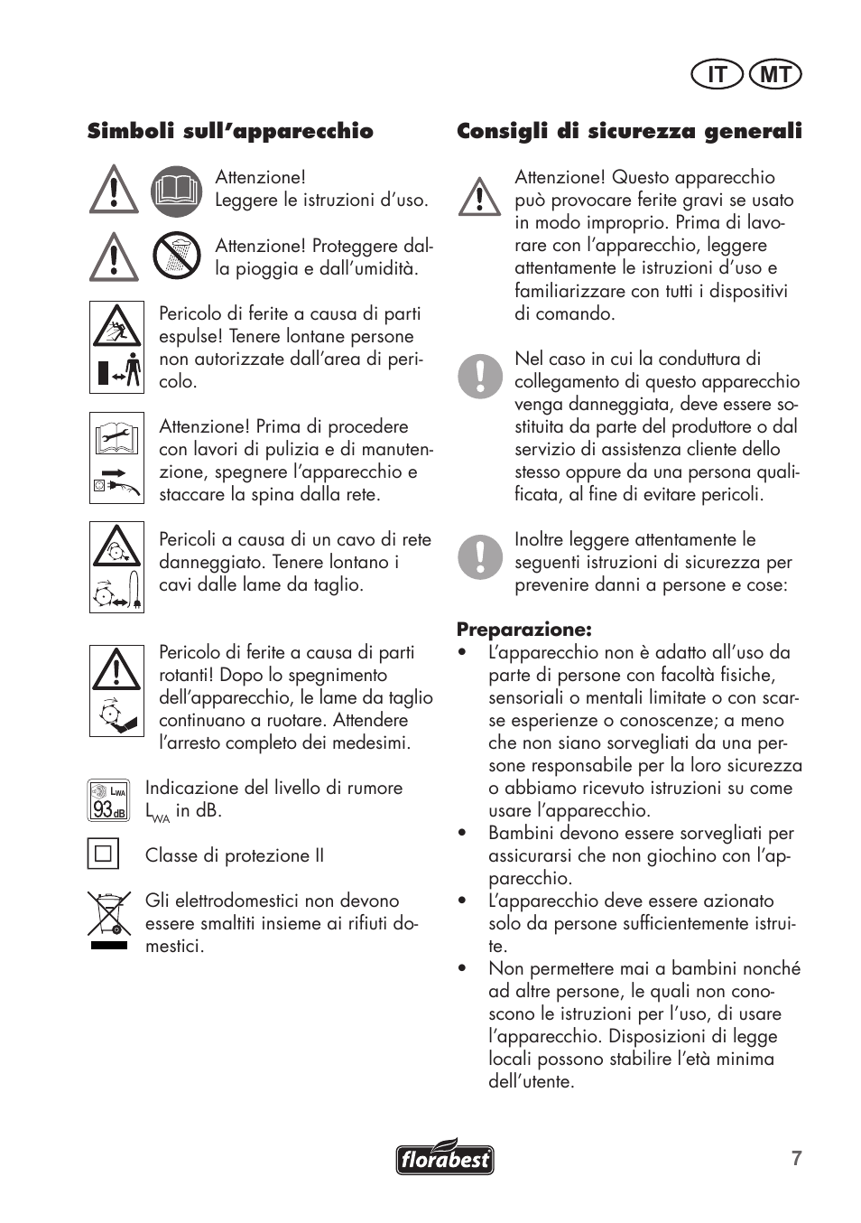 It mt | Florabest FGH 710 A1 User Manual | Page 7 / 58