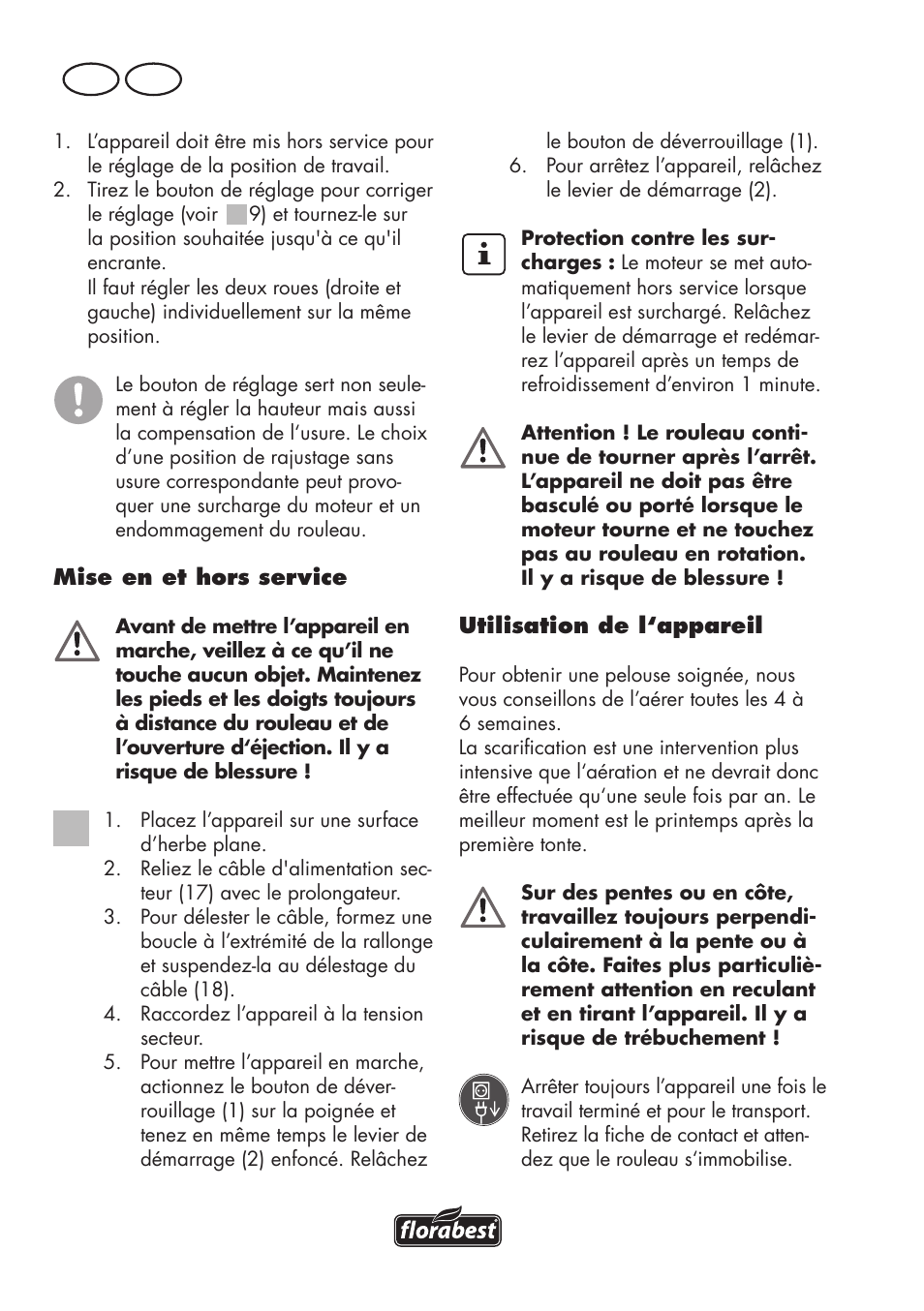 Fr be | Florabest FLV 1200 A1 User Manual | Page 28 / 72