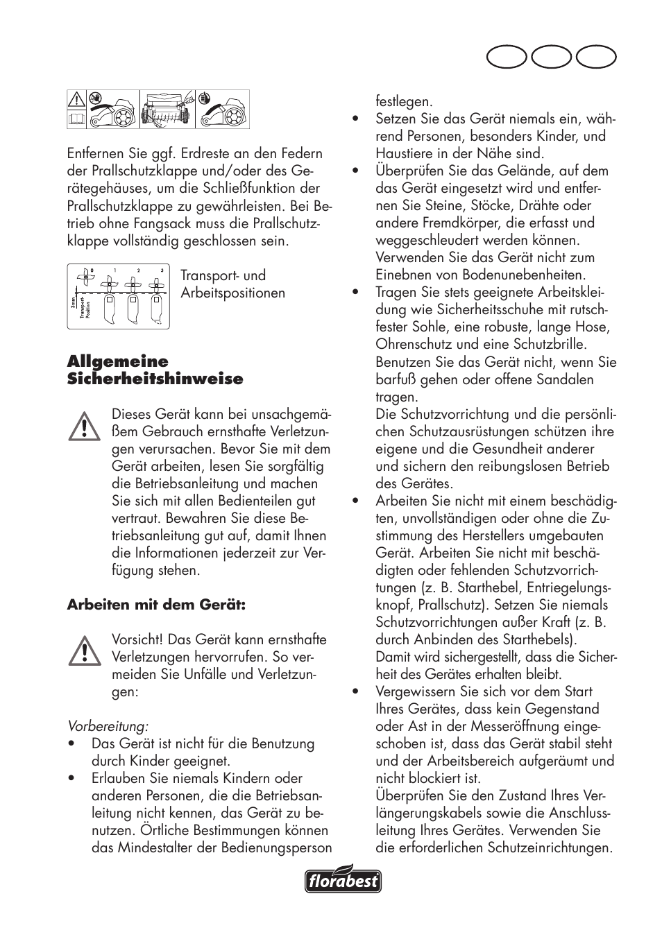 De at ch | Florabest FLV 1200 A1 User Manual | Page 55 / 72