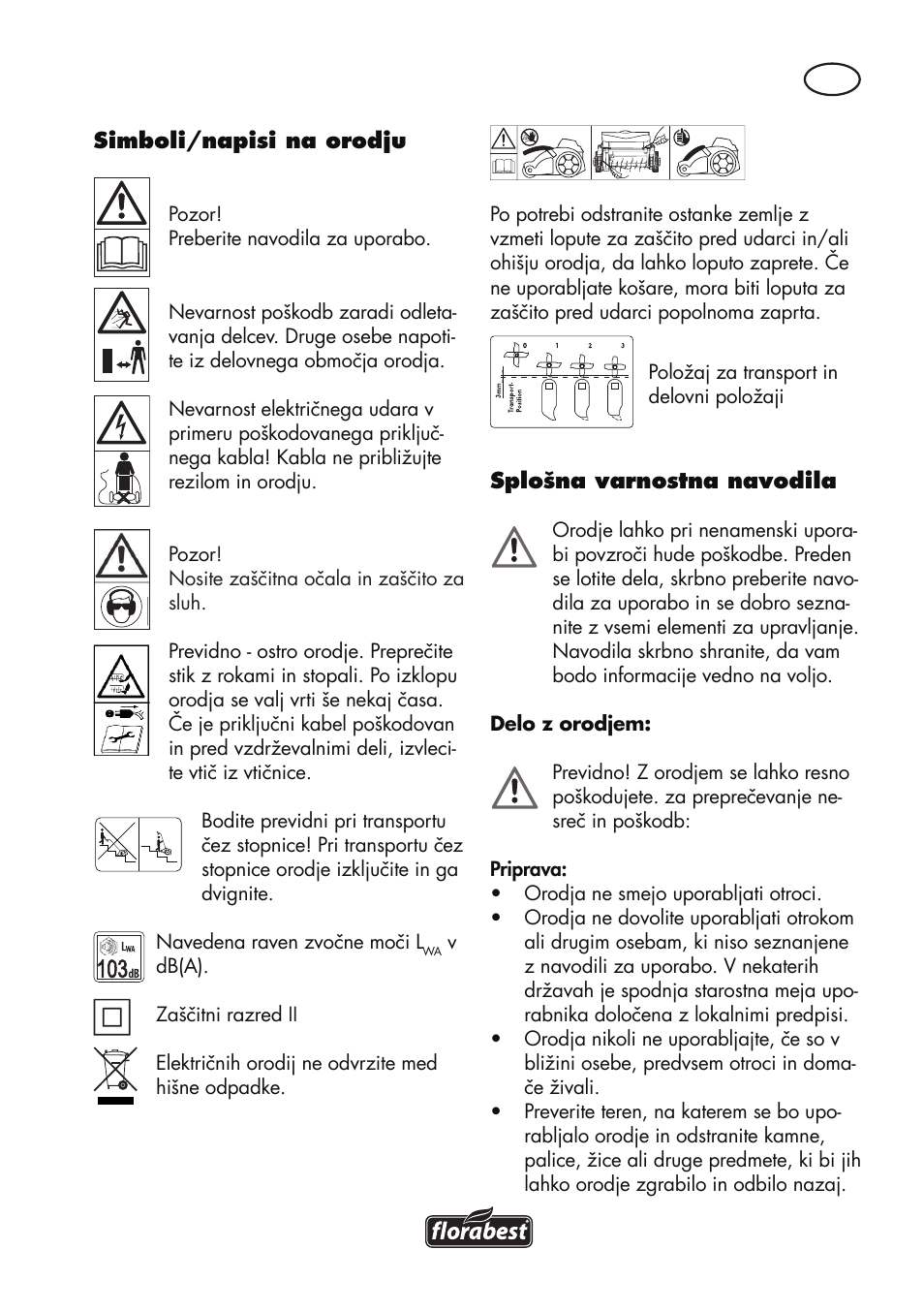 Florabest FLV 1200 A1 User Manual | Page 53 / 116