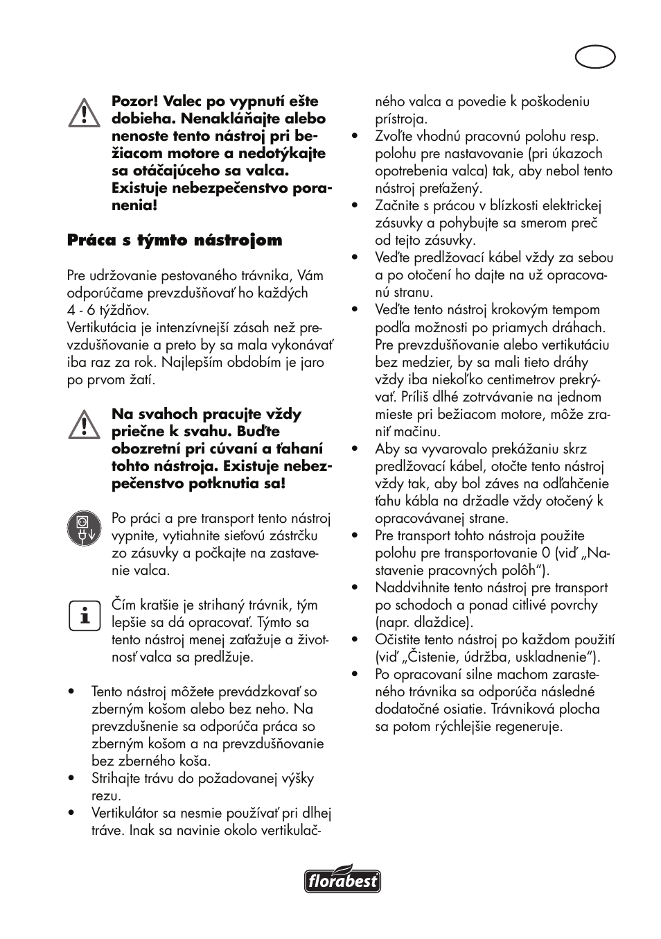 Florabest FLV 1200 A1 User Manual | Page 87 / 116