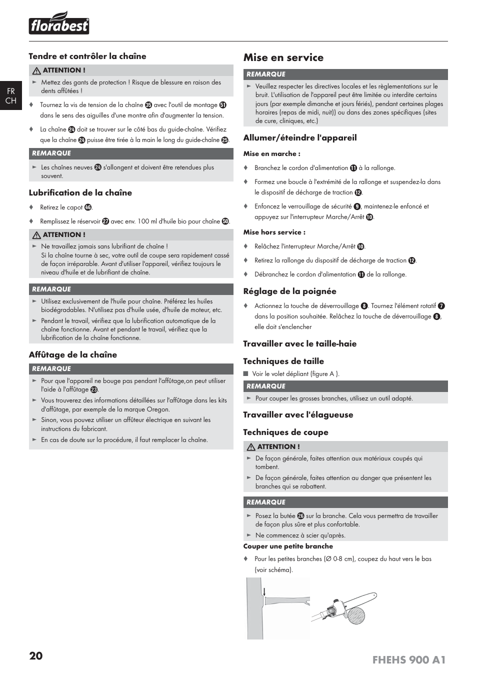 Mise en service | Florabest FHEHS 900 A1 User Manual | Page 24 / 53