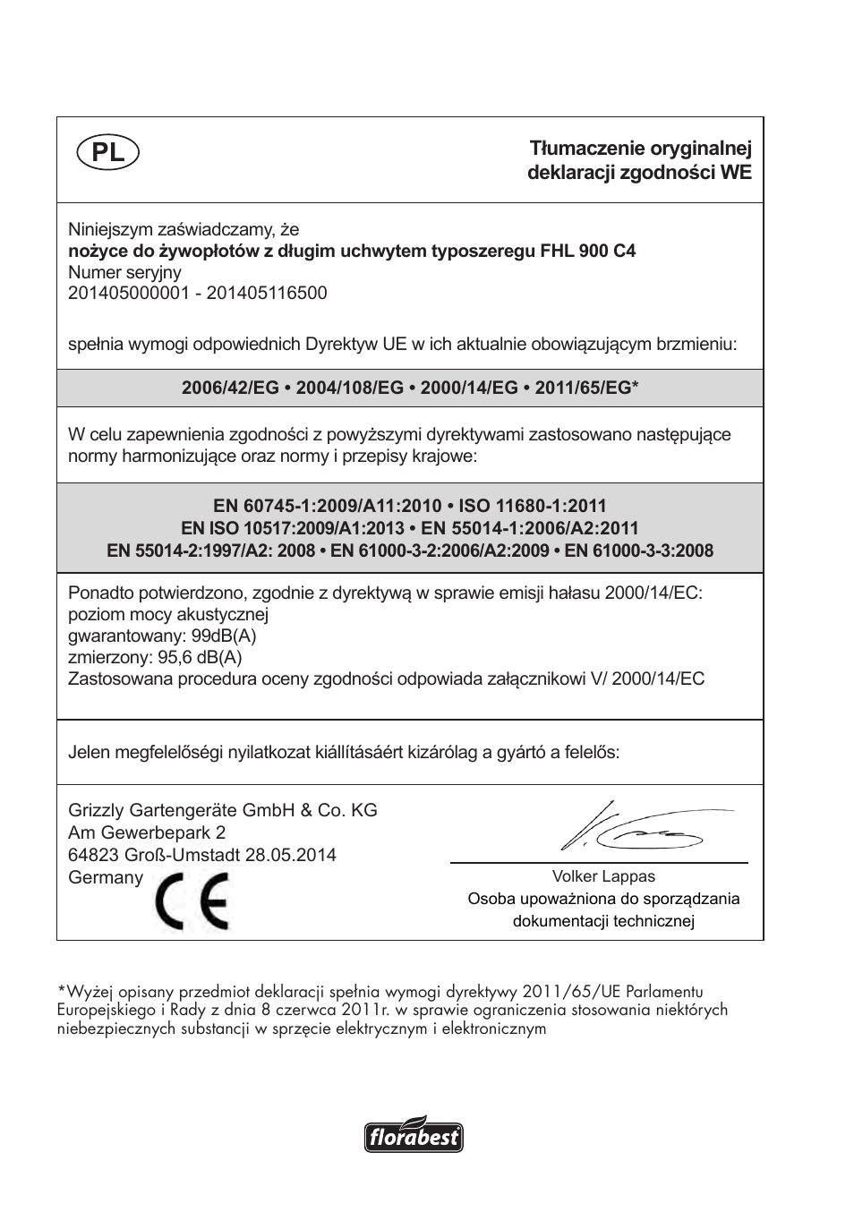 Florabest FHL 900 C4 User Manual | Page 102 / 112