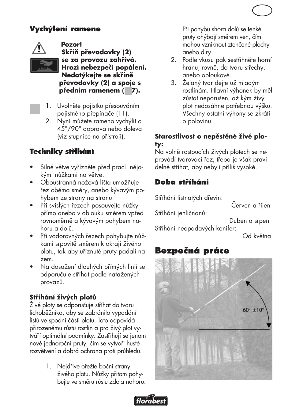 Bezpečná práce | Florabest FHL 900 C4 User Manual | Page 69 / 112