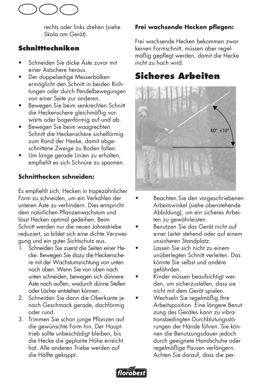 Sicheres arbeiten, Ch at de | Florabest FHL 900 C4 User Manual | Page 96 / 112