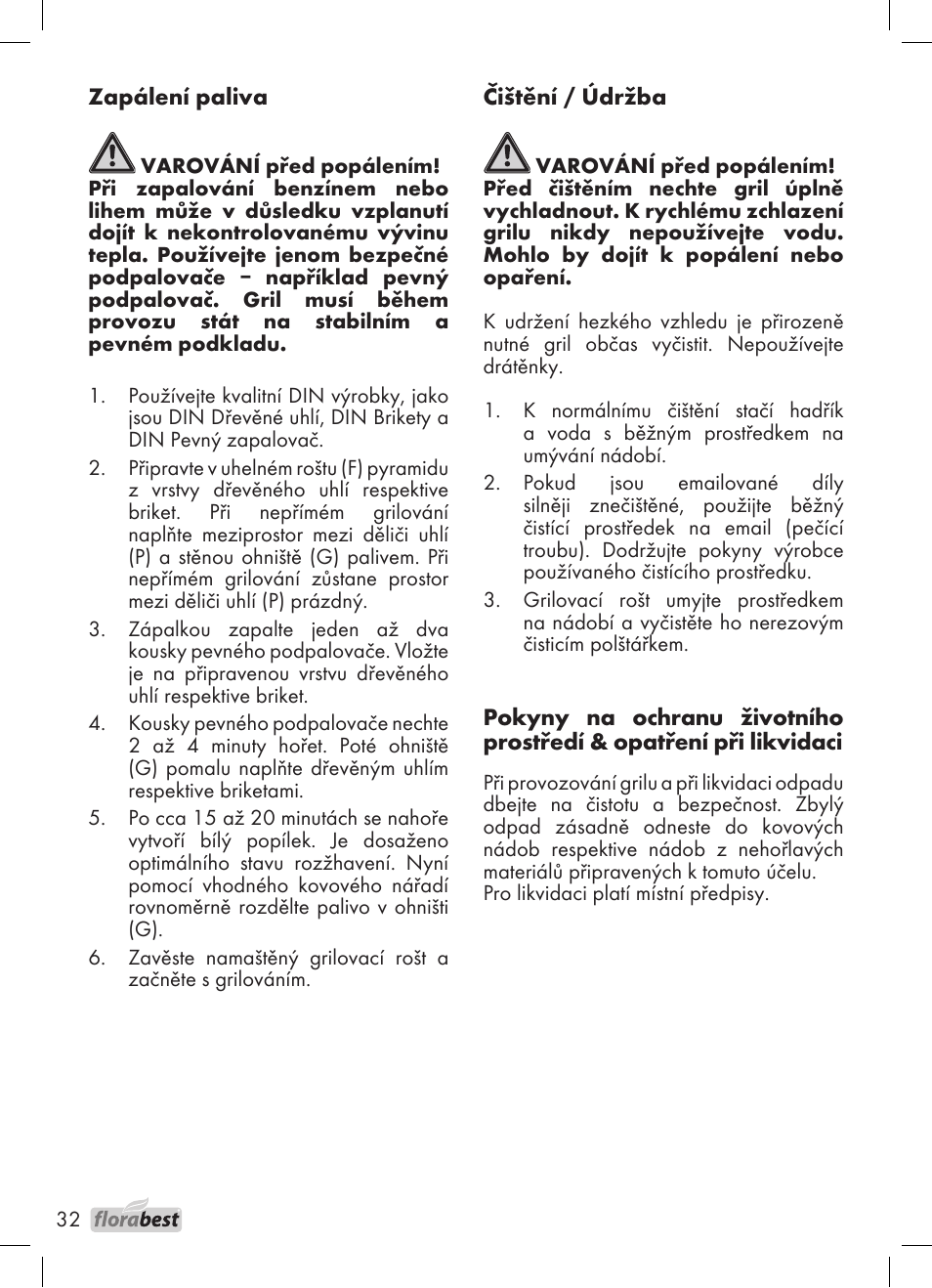 Florabest 1226 User Manual | Page 32 / 44