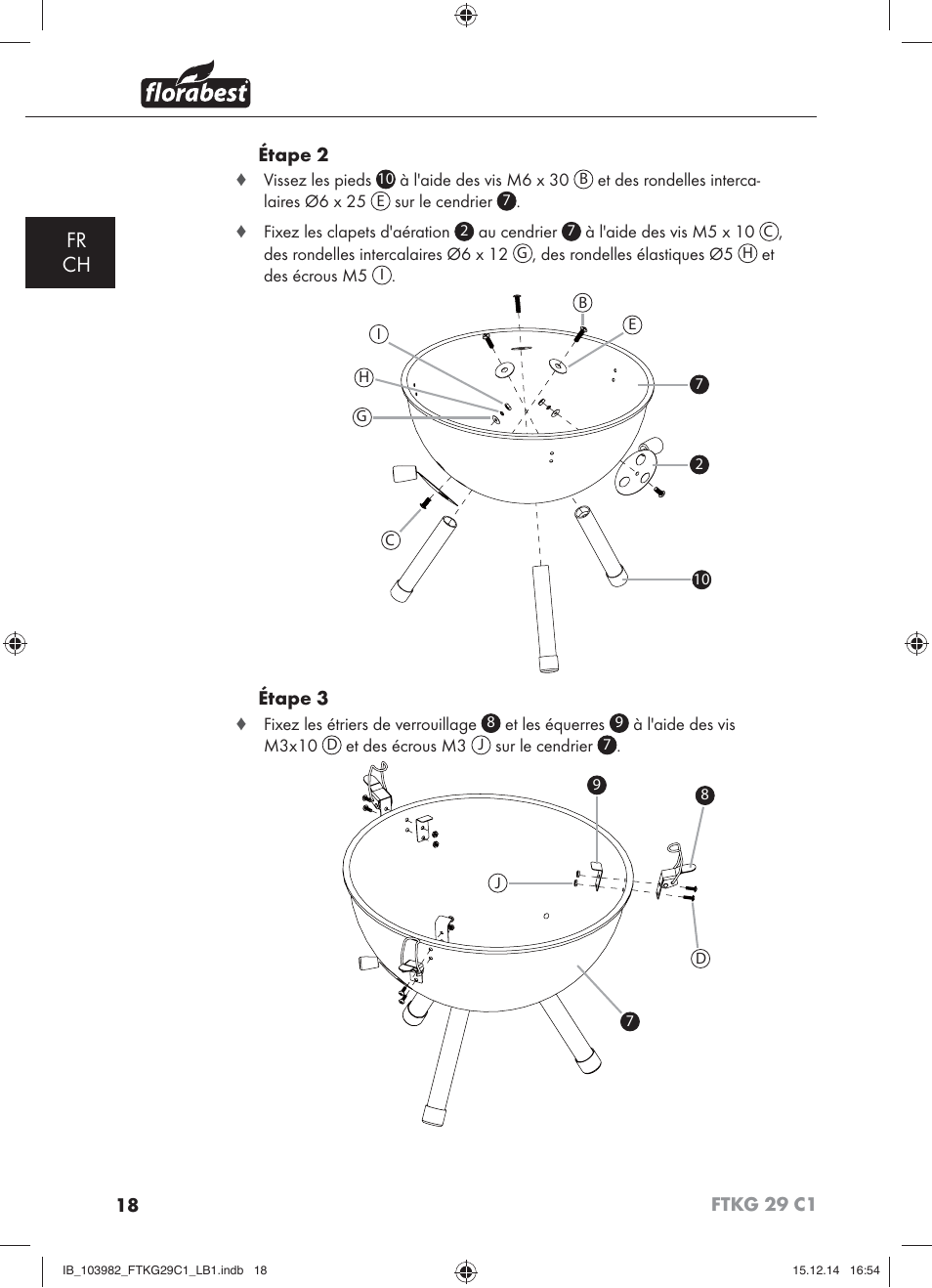 Fr ch | Florabest FTKG 29 C1 User Manual | Page 21 / 51