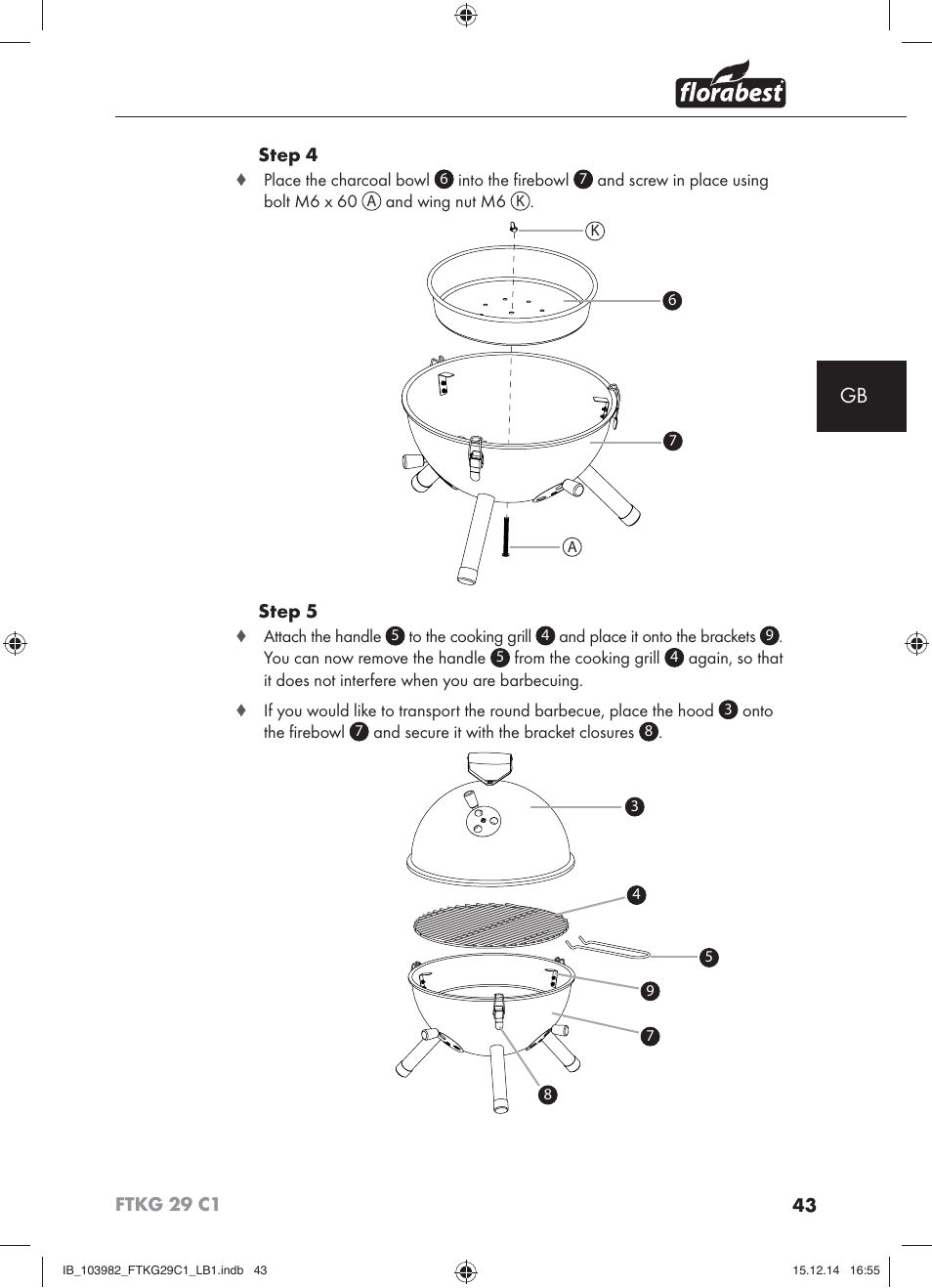 Florabest FTKG 29 C1 User Manual | Page 46 / 51