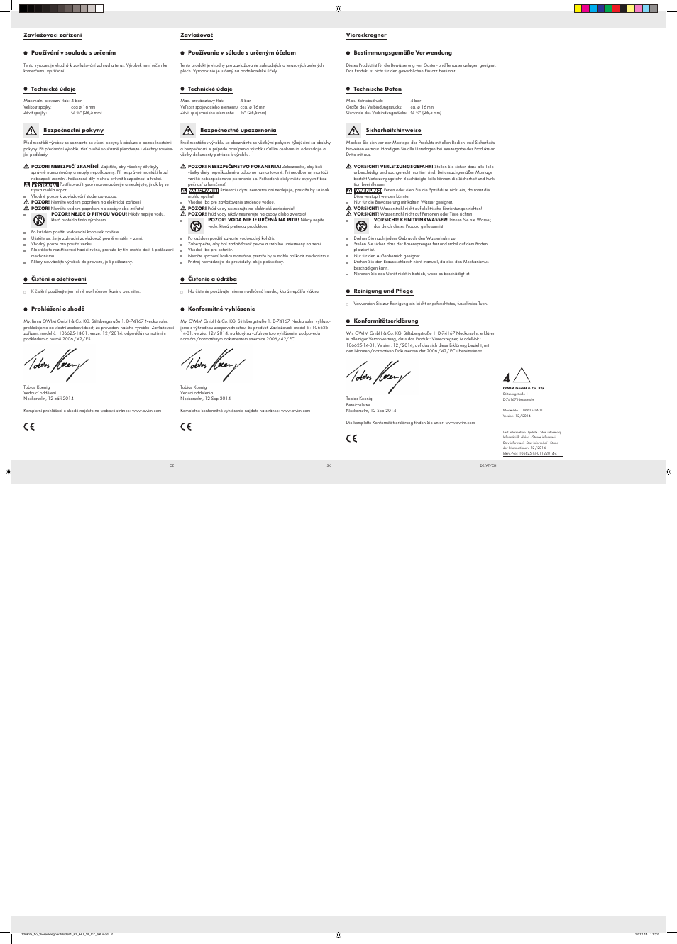 Florabest 106625-14-01 User Manual | Page 2 / 2