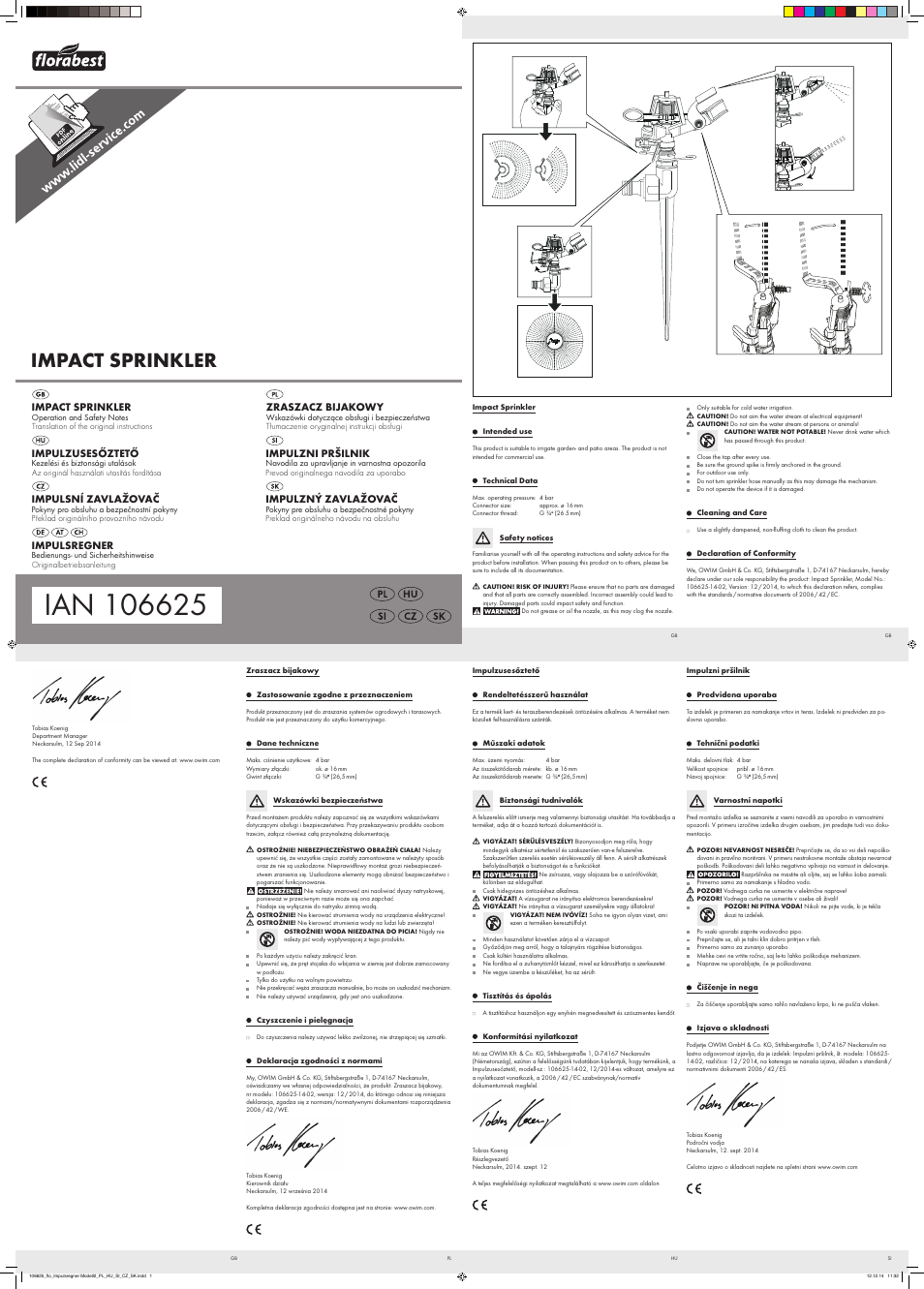 Florabest 106625-14-02 User Manual | 2 pages