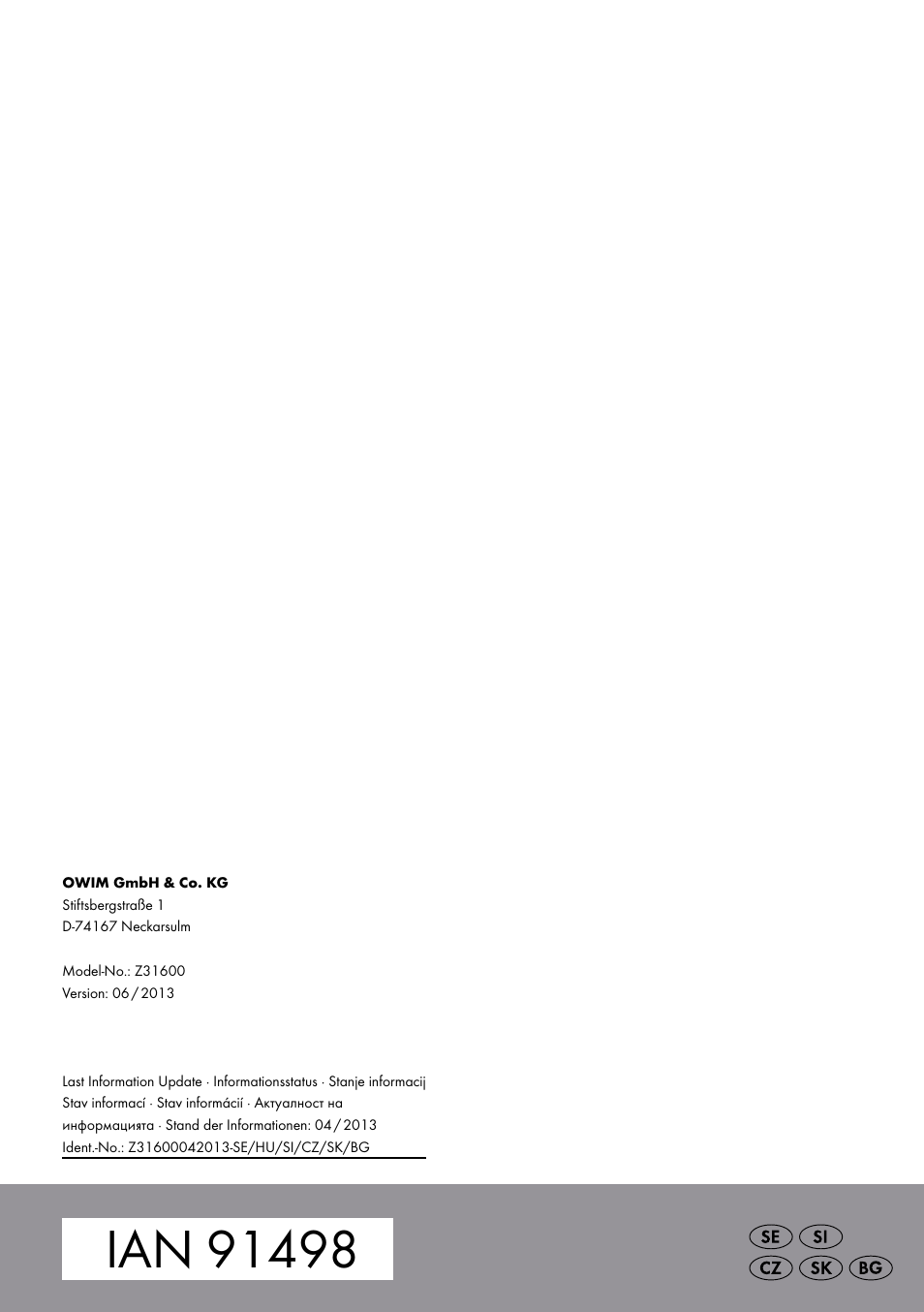 Meradiso Z31600GB User Manual | Page 33 / 33