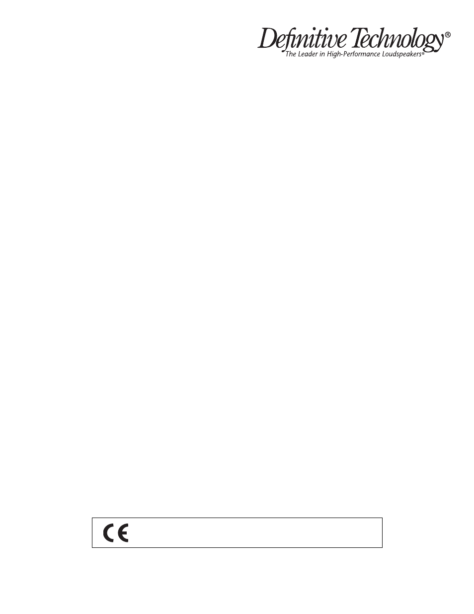 English, Español, Français | Definitive Technology PROCINEMA 400 User Manual | Page 16 / 16