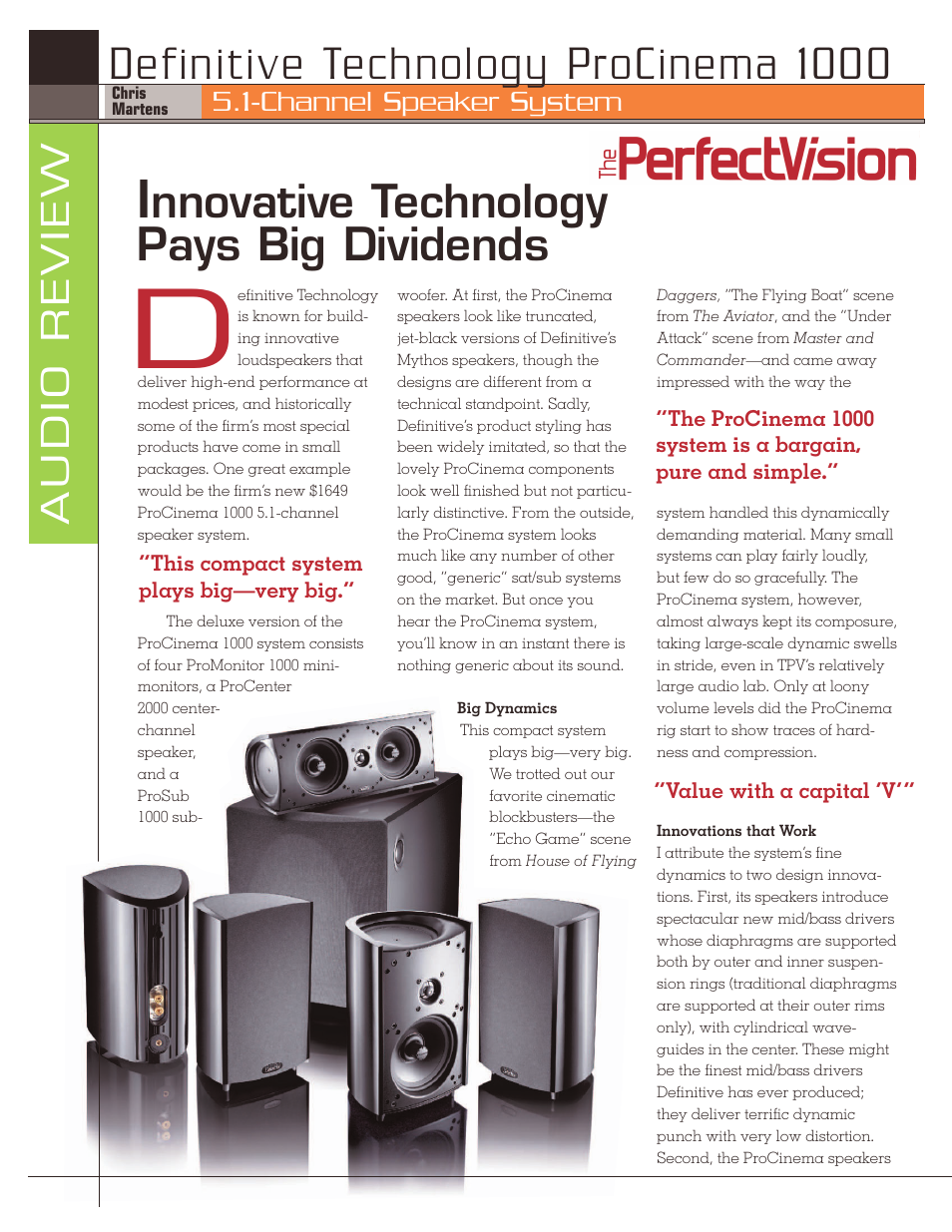 Definitive Technology TPV906 User Manual | 2 pages