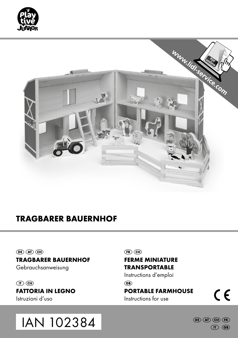 Playtive Portable farmhouse User Manual | 8 pages