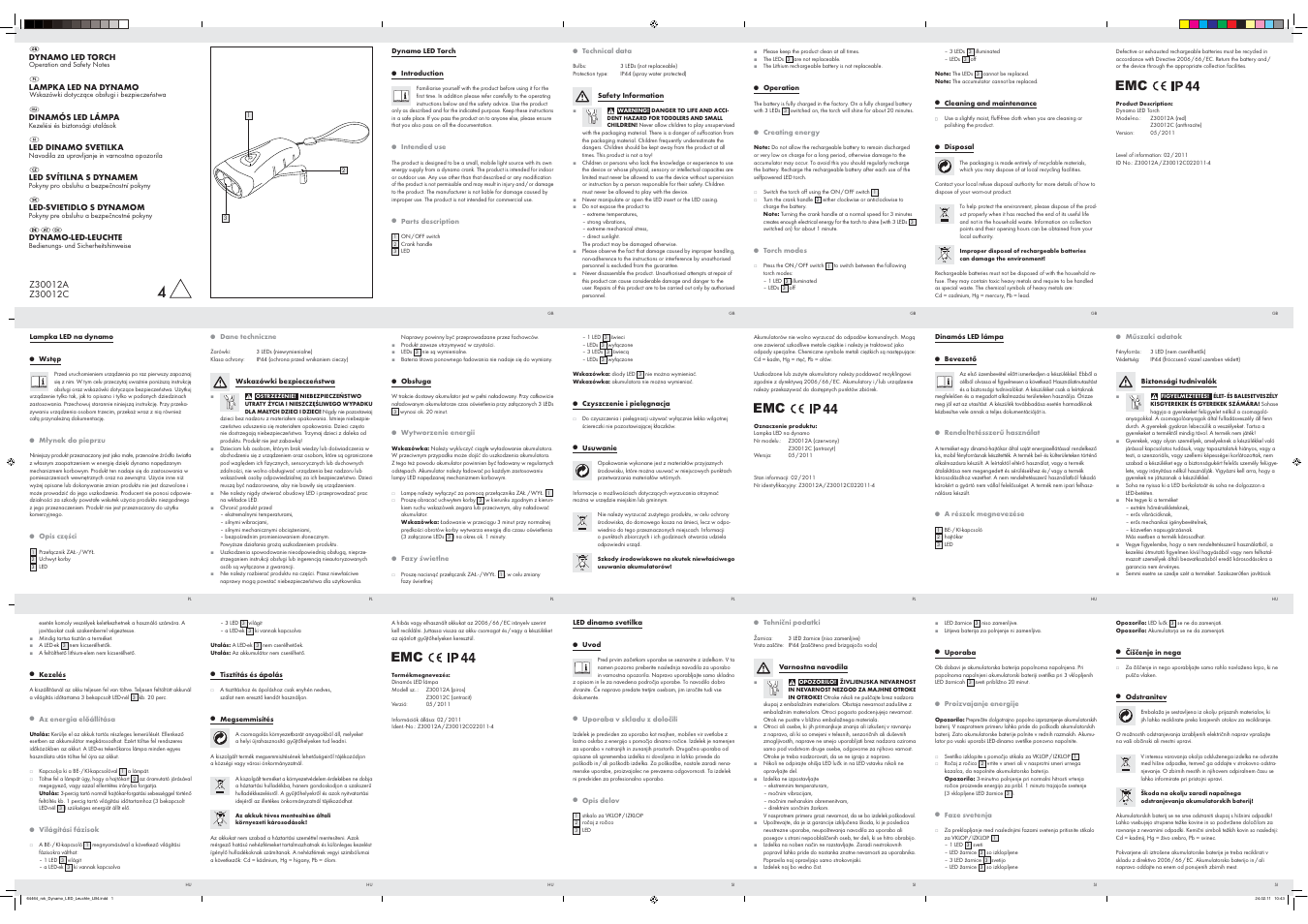 Rocktrail Z30012A, Z30012C User Manual | 2 pages