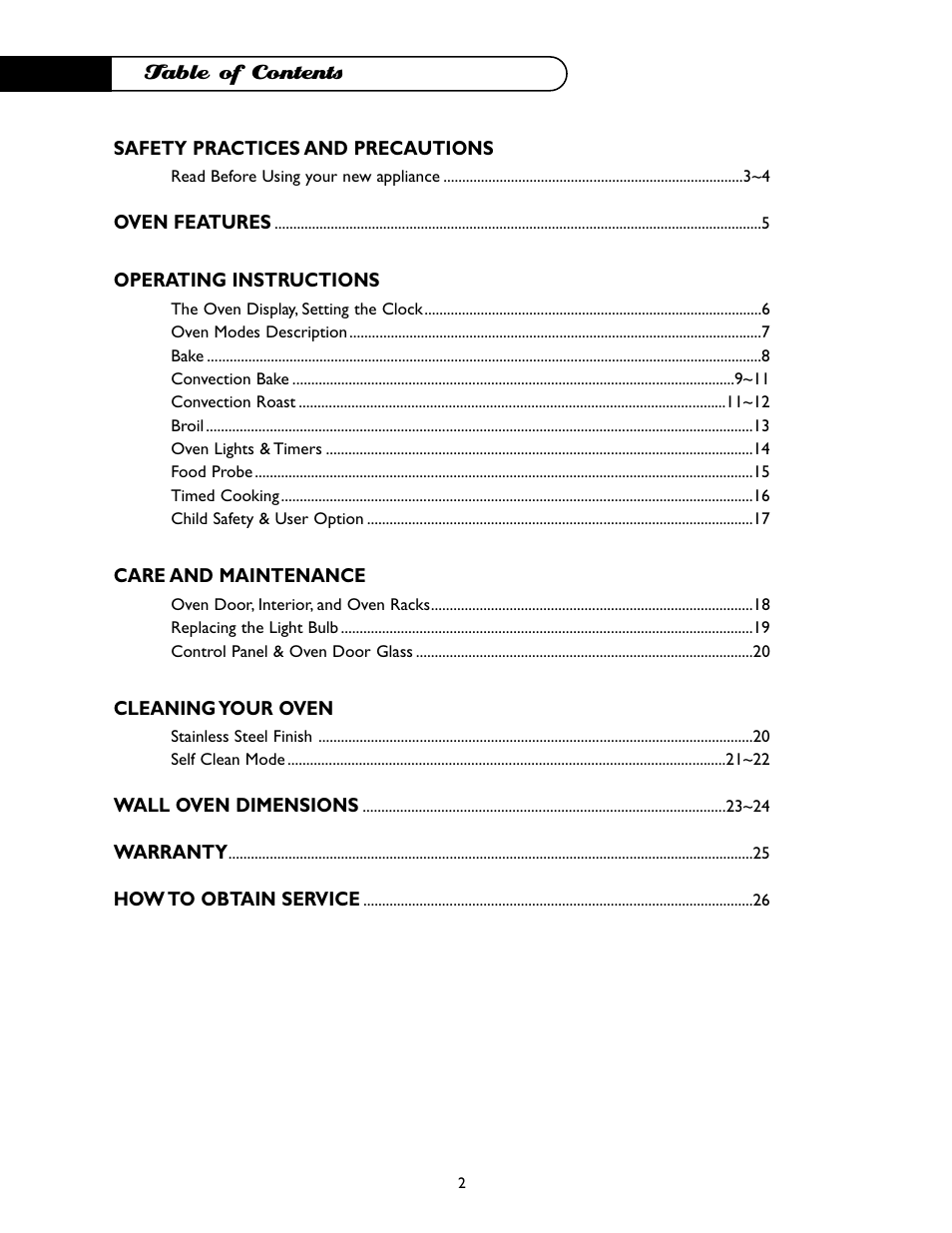 DCS WO-227WT User Manual | Page 3 / 30