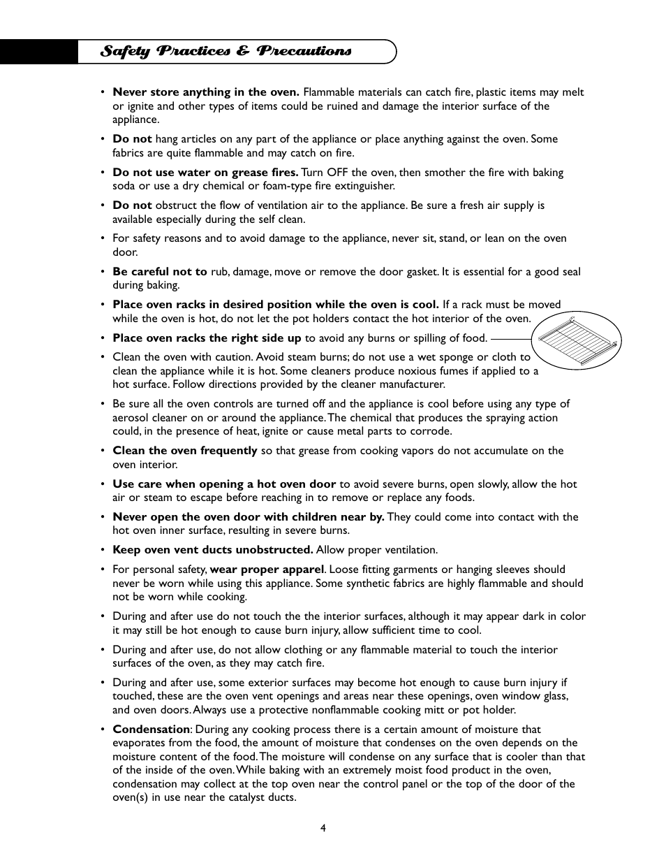 Safety practices & precautions | DCS WO-227WT User Manual | Page 5 / 30