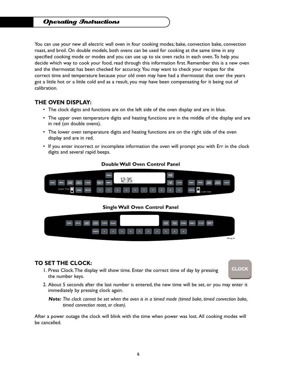 Operating instructions | DCS WO-227WT User Manual | Page 7 / 30