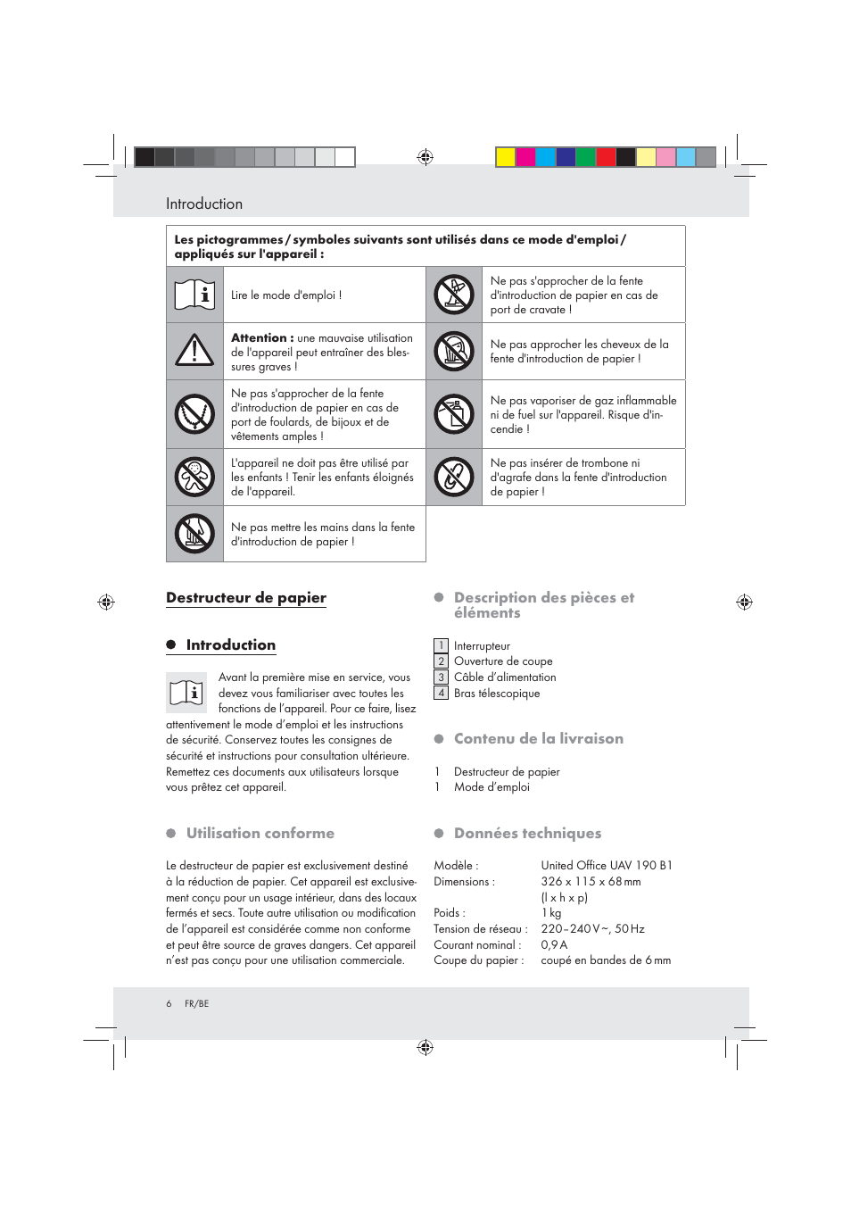 Introduction | United Office Strip Cut Shredder User Manual | Page 6 / 29