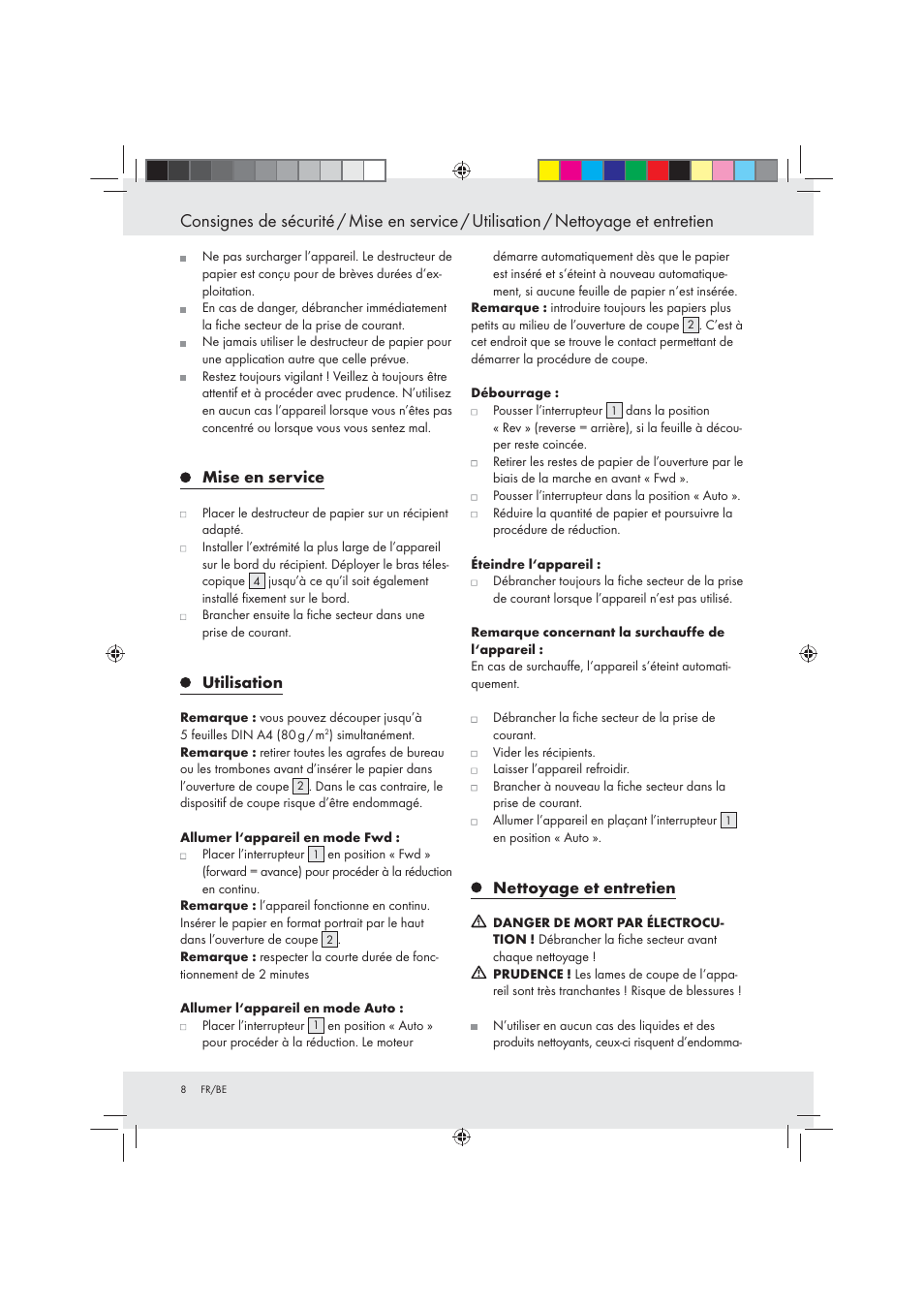 United Office Strip Cut Shredder User Manual | Page 8 / 29