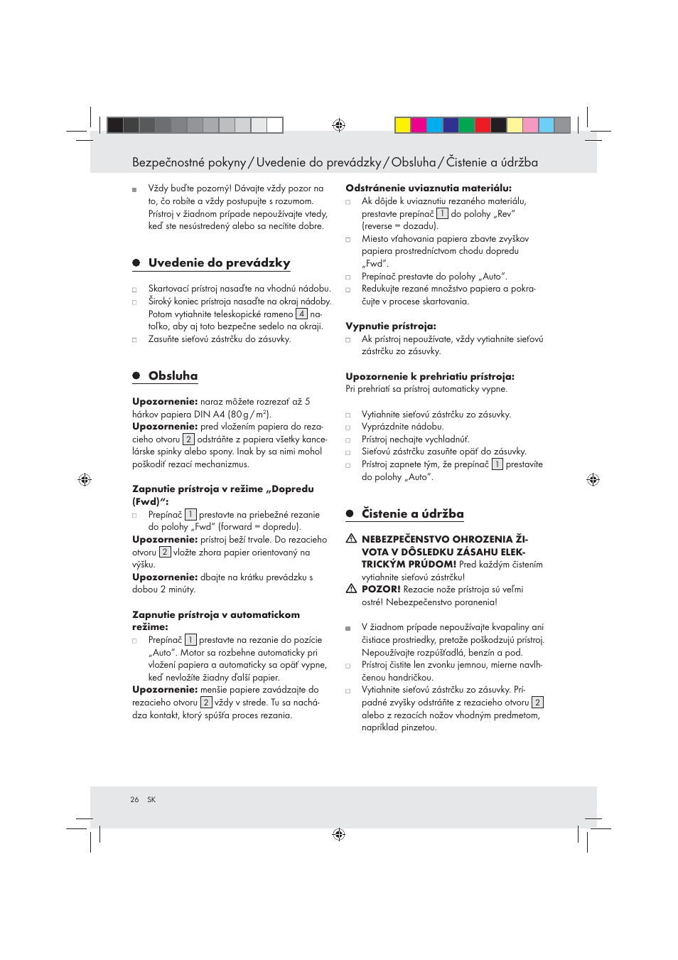 United Office Strip Cut Shredder User Manual | Page 26 / 35