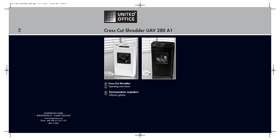 United Office UAV 380 A1 User Manual | 16 pages