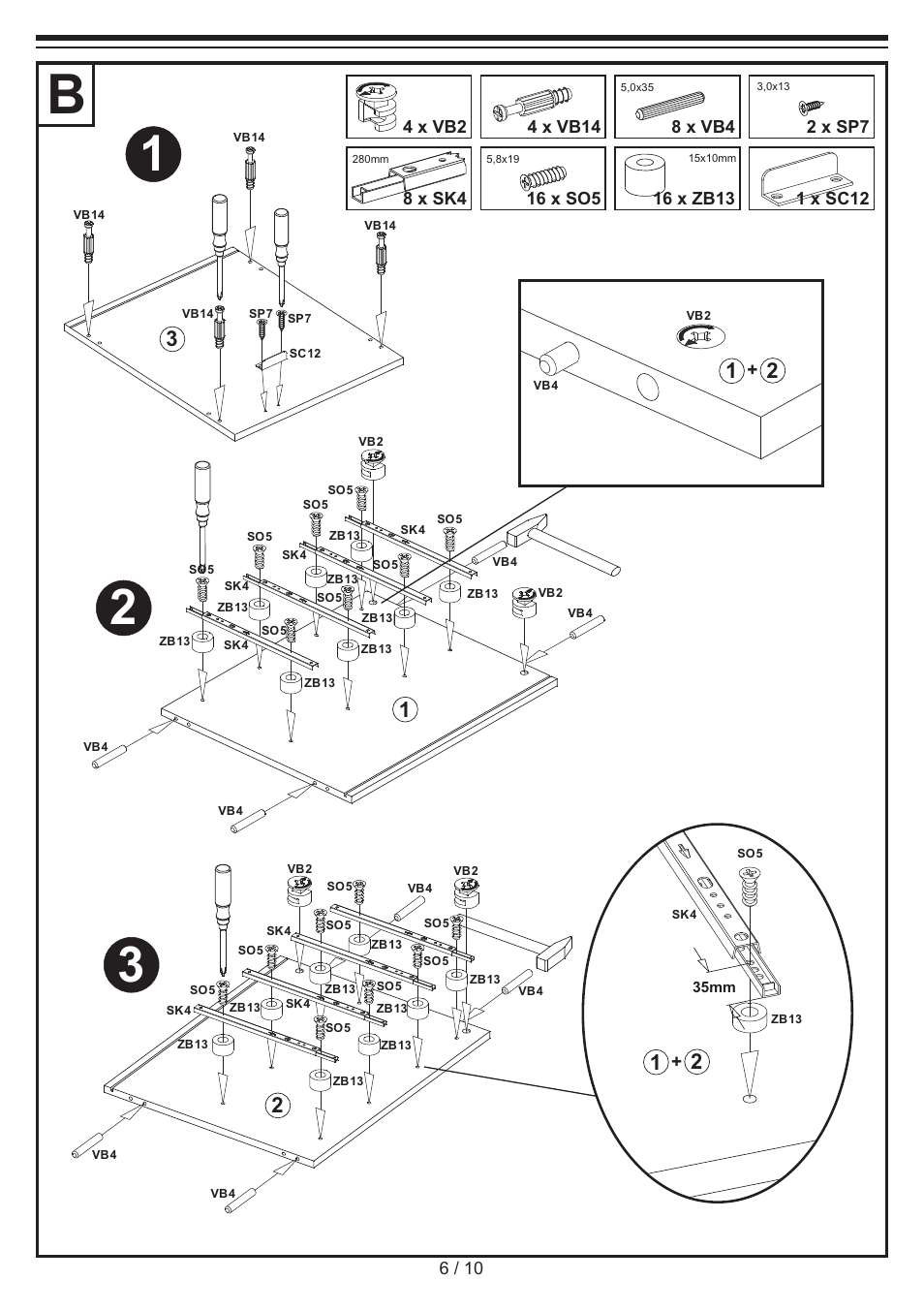 United Office Drawer Cabinet User Manual | Page 6 / 10