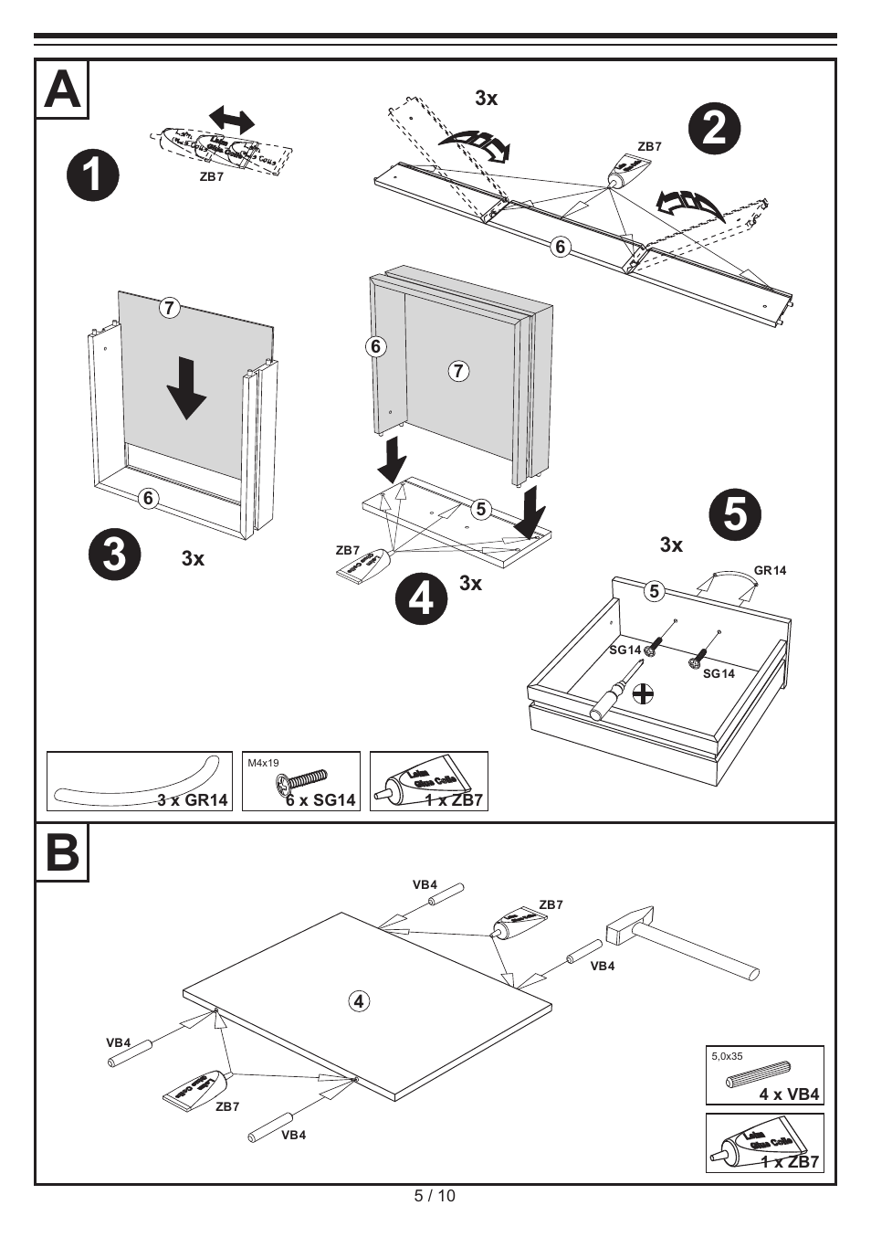 United Office Drawer Cabinet User Manual | Page 5 / 10