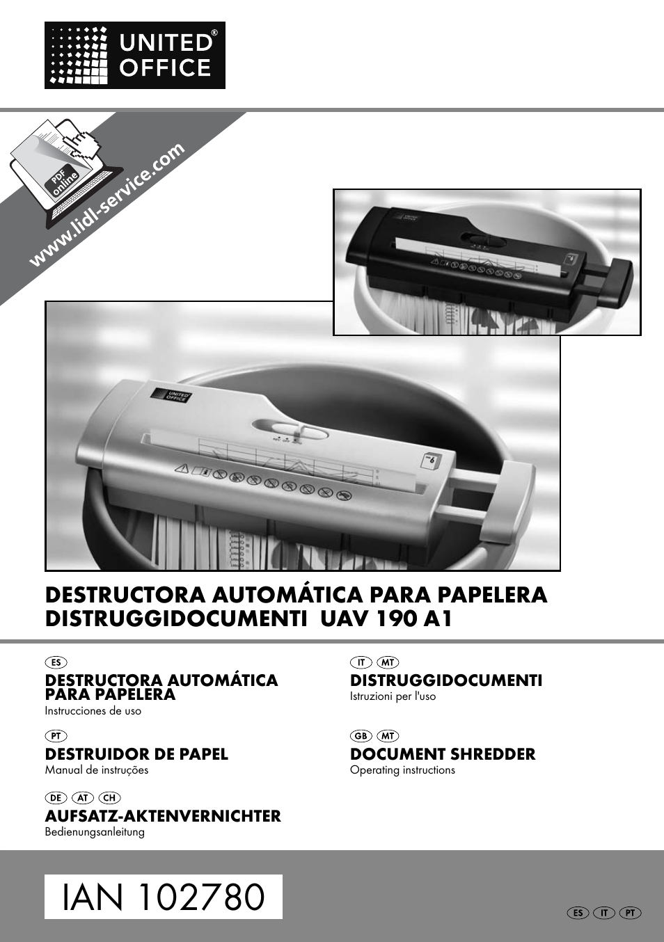 United Office UAV 190 A1 User Manual | 34 pages