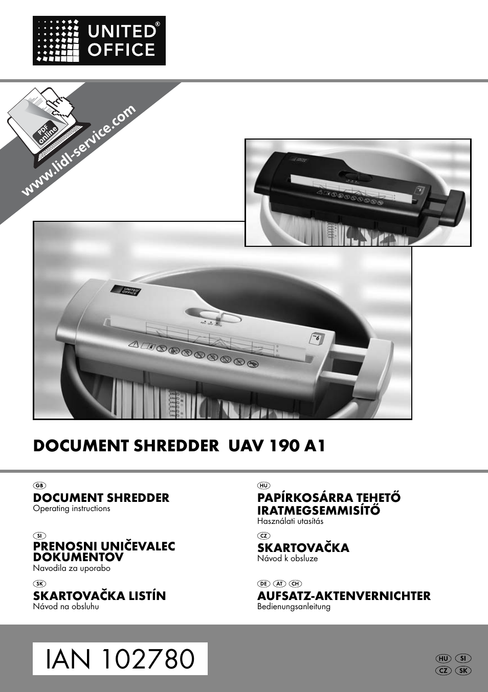 United Office UAV 190 A1 User Manual | 40 pages