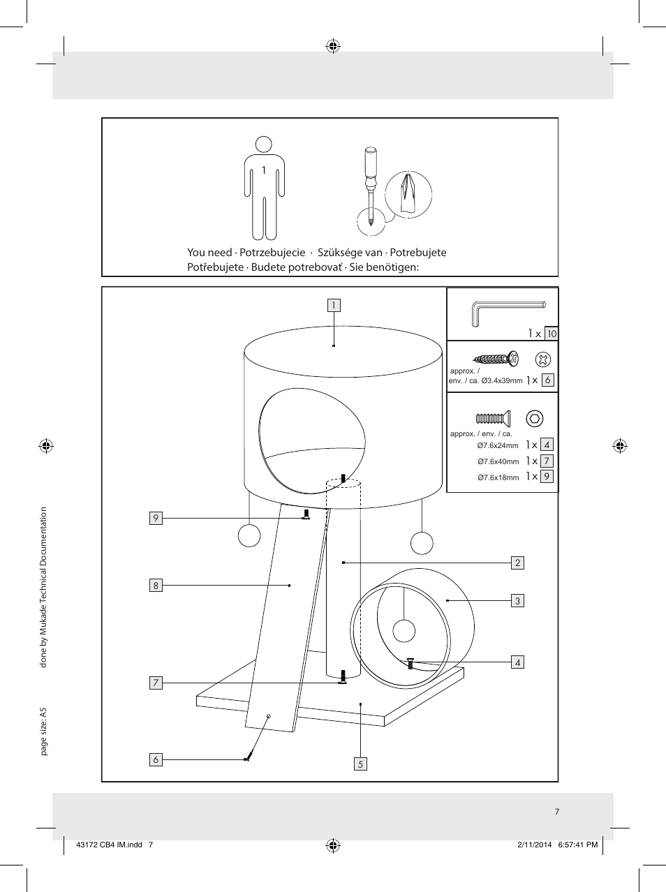 Zoofari Scratching Post Z30854 User Manual | Page 7 / 8