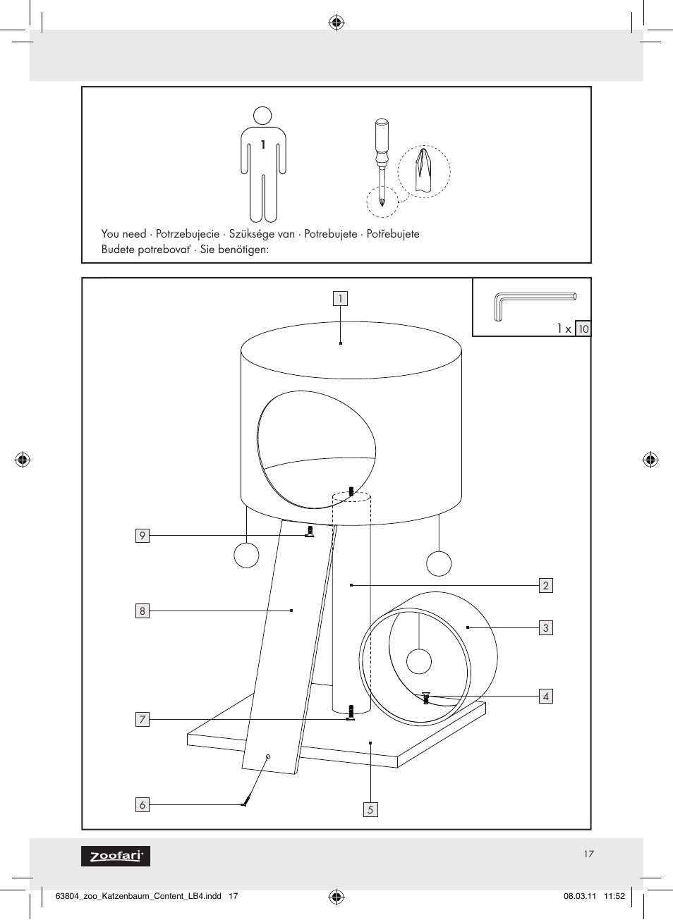 Zoofari Scratching Post Z30854 User Manual | Page 15 / 15