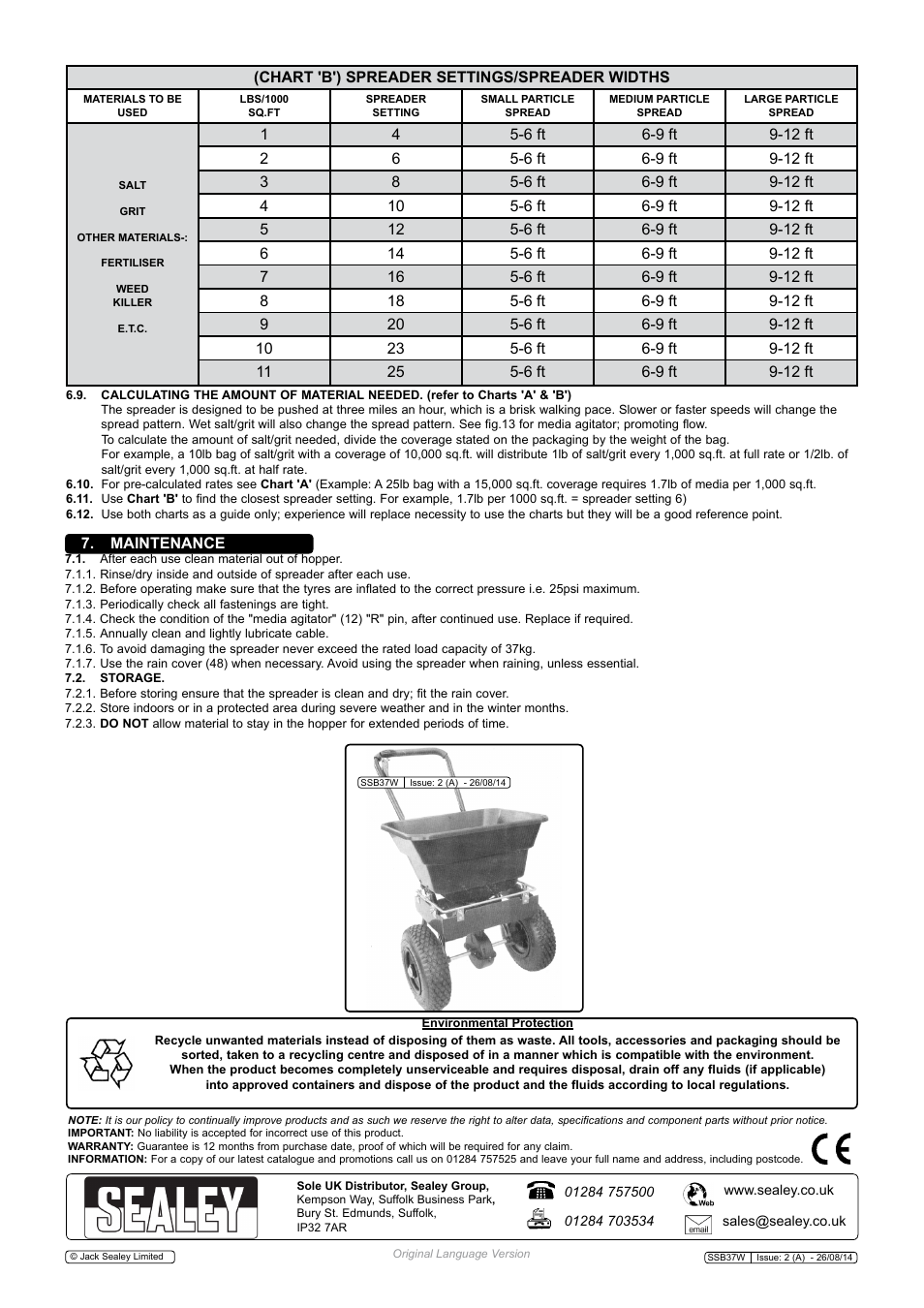 Sealey SSB37W User Manual | Page 7 / 7