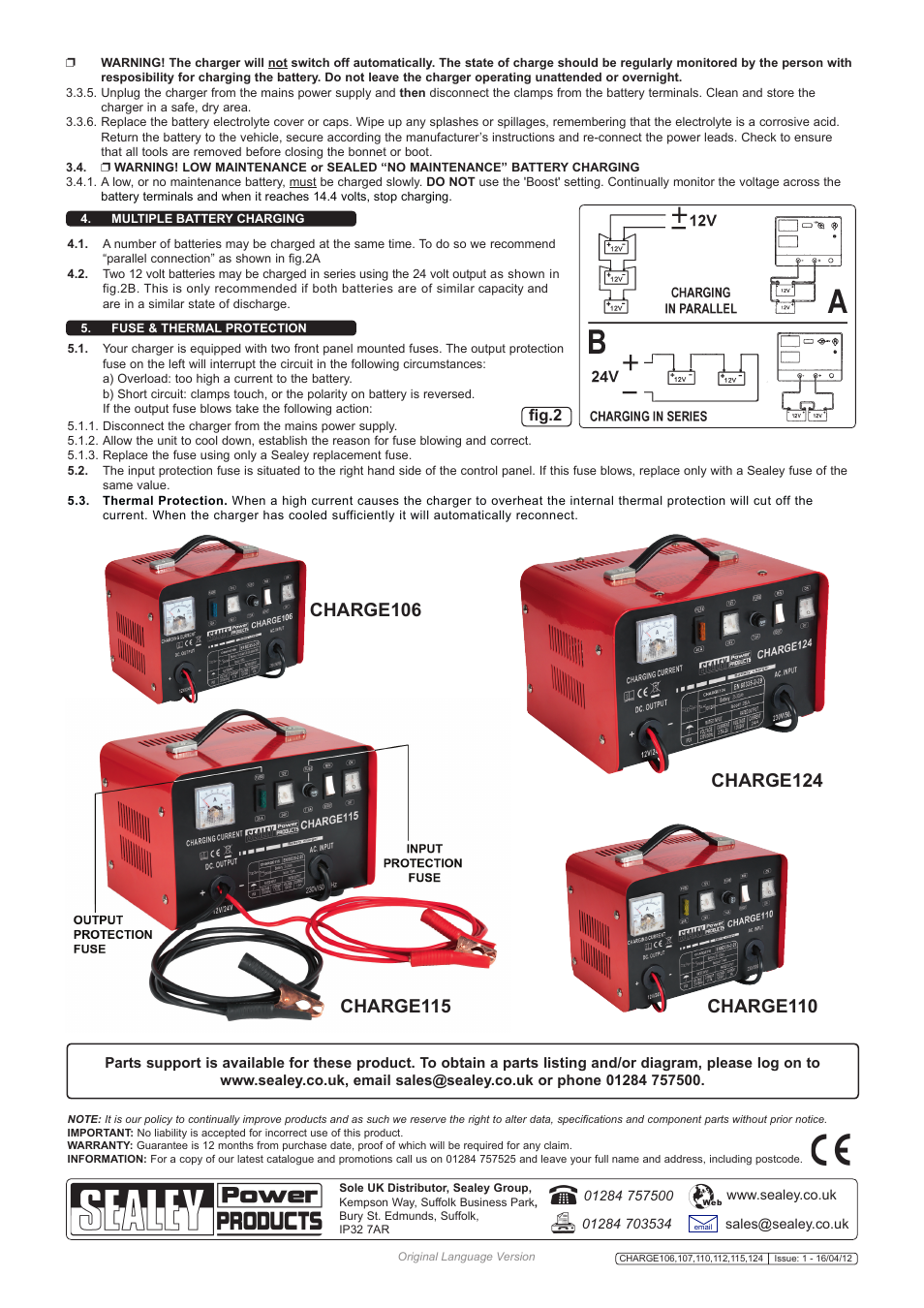 Charge115, Fig.2 | Sealey CHARGE106 User Manual | Page 3 / 3