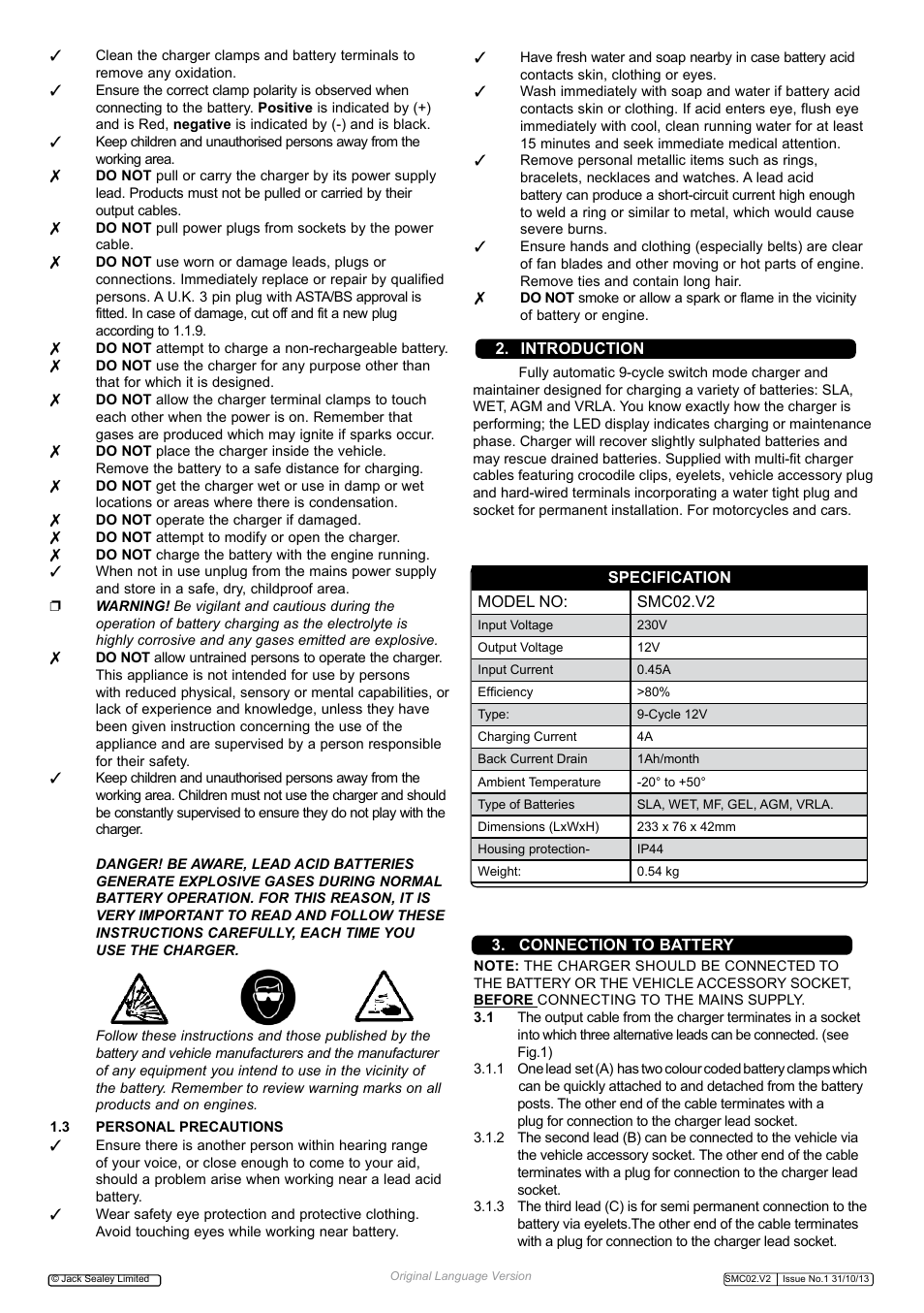 Sealey SMC02 User Manual | Page 2 / 4