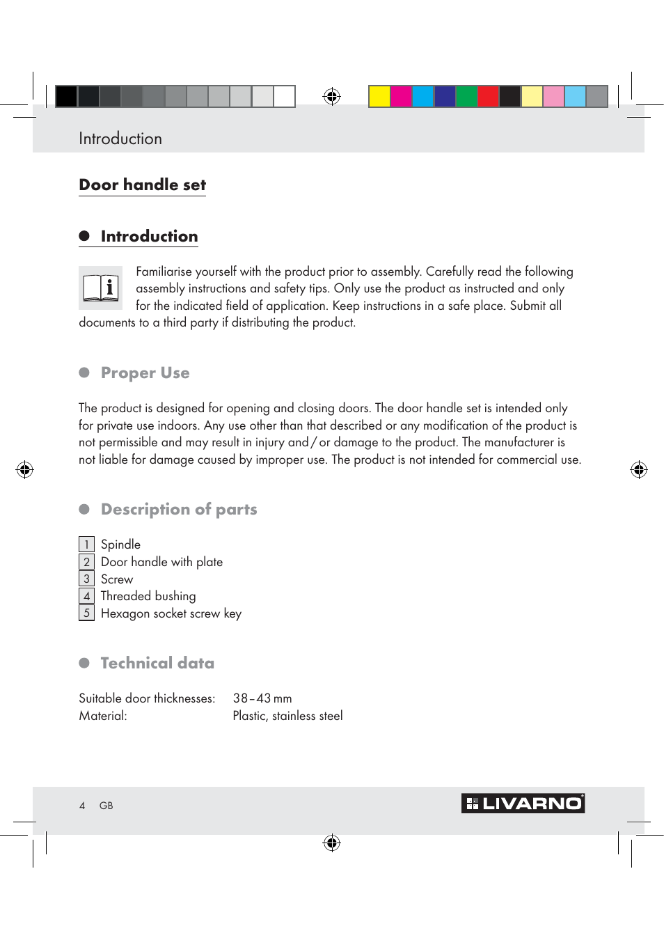 Introduction | Livarno Z29526C User Manual | Page 4 / 18