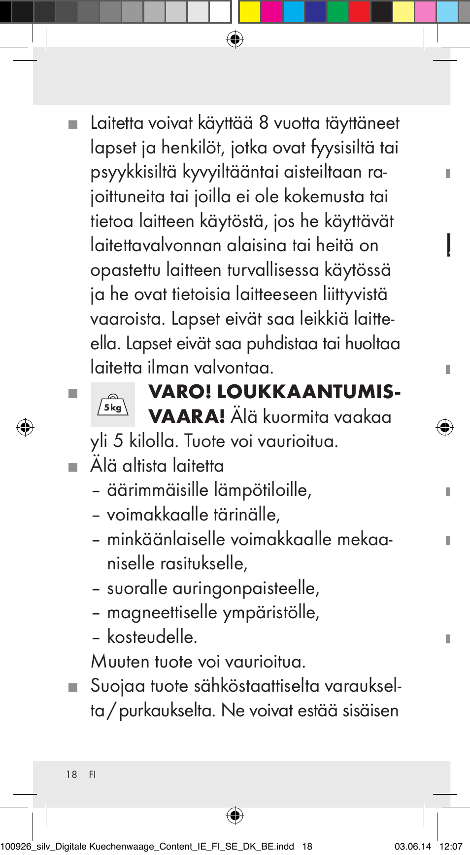 Silvercrest 100926-14-01/100926-14-03/Z31622B User Manual | Page 18 / 84