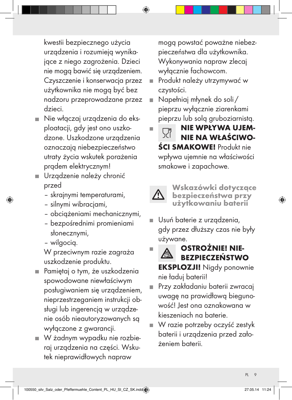 Silvercrest Z31498/Z31498A/Z31498B/Z31498C User Manual | Page 9 / 35
