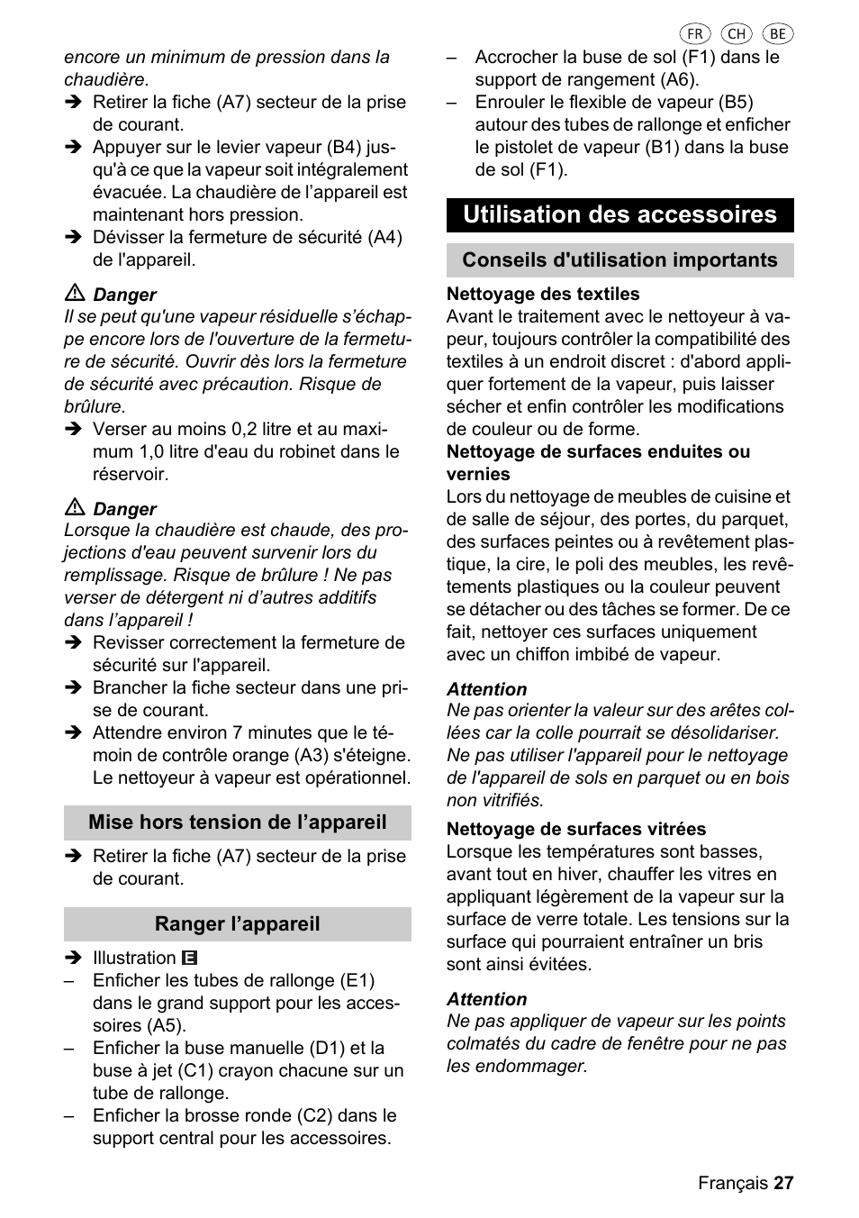 Utilisation des accessoires | Silvercrest SDR 1500 A1 User Manual | Page 27 / 80