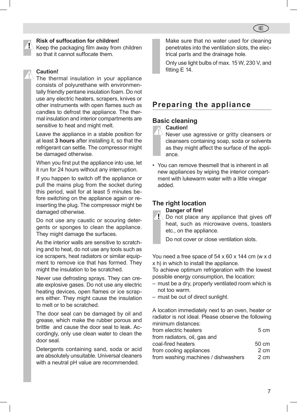 Preparing the appliance | Silvercrest DTL + 1026 User Manual | Page 7 / 18