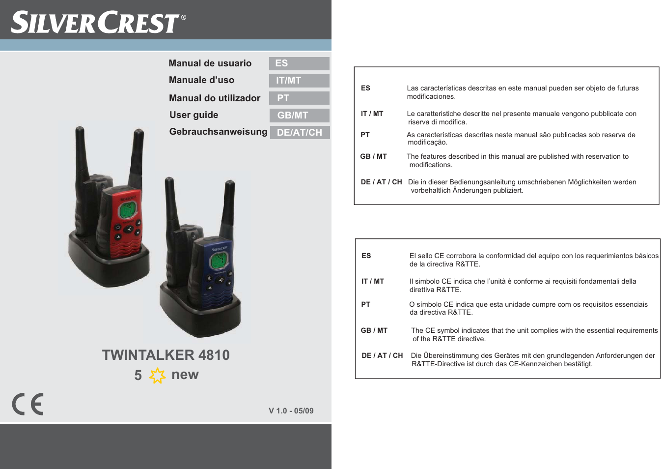 Silvercrest TWINTALKER 4810 User Manual | 96 pages