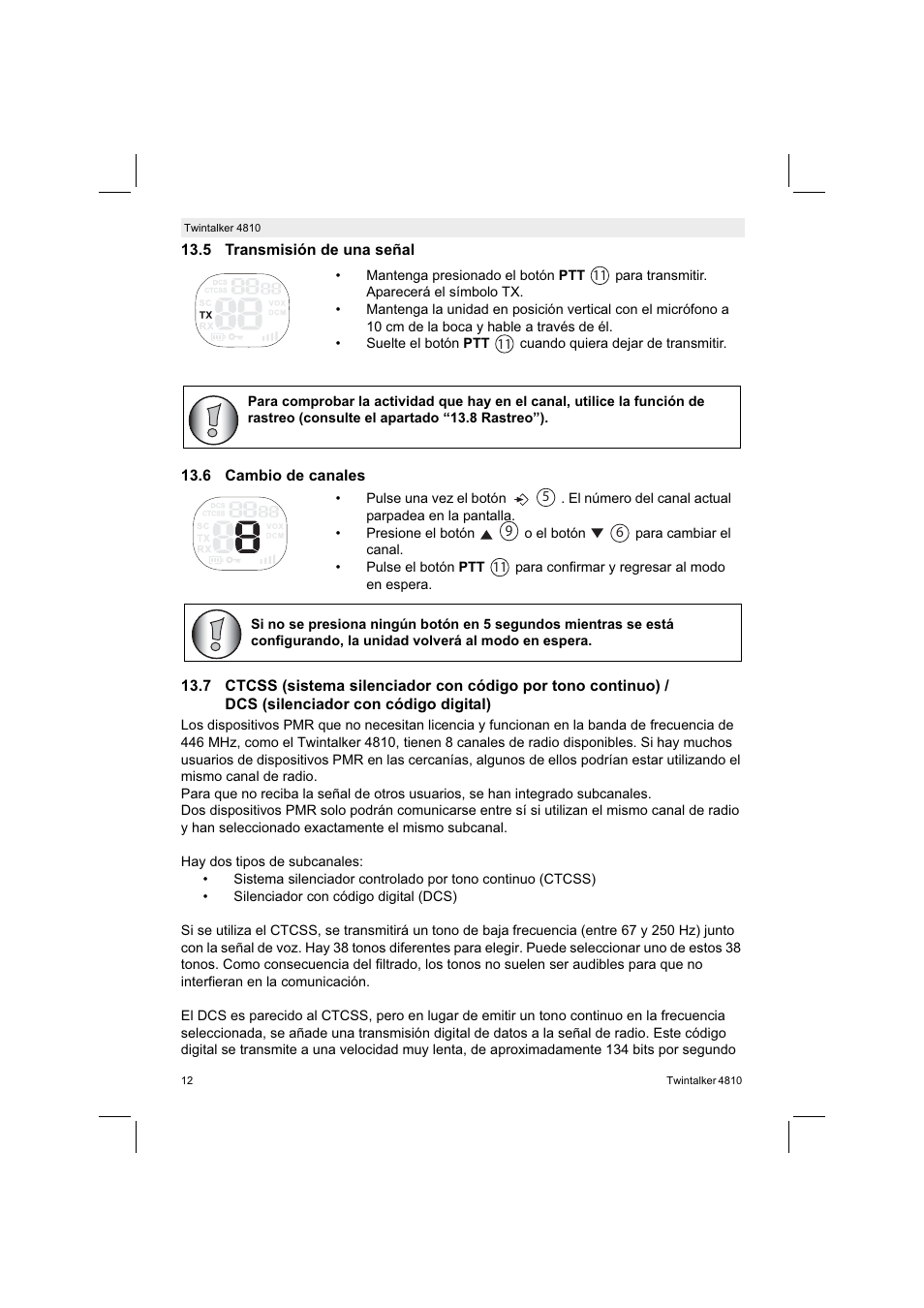 Silvercrest TWINTALKER 4810 User Manual | Page 12 / 96