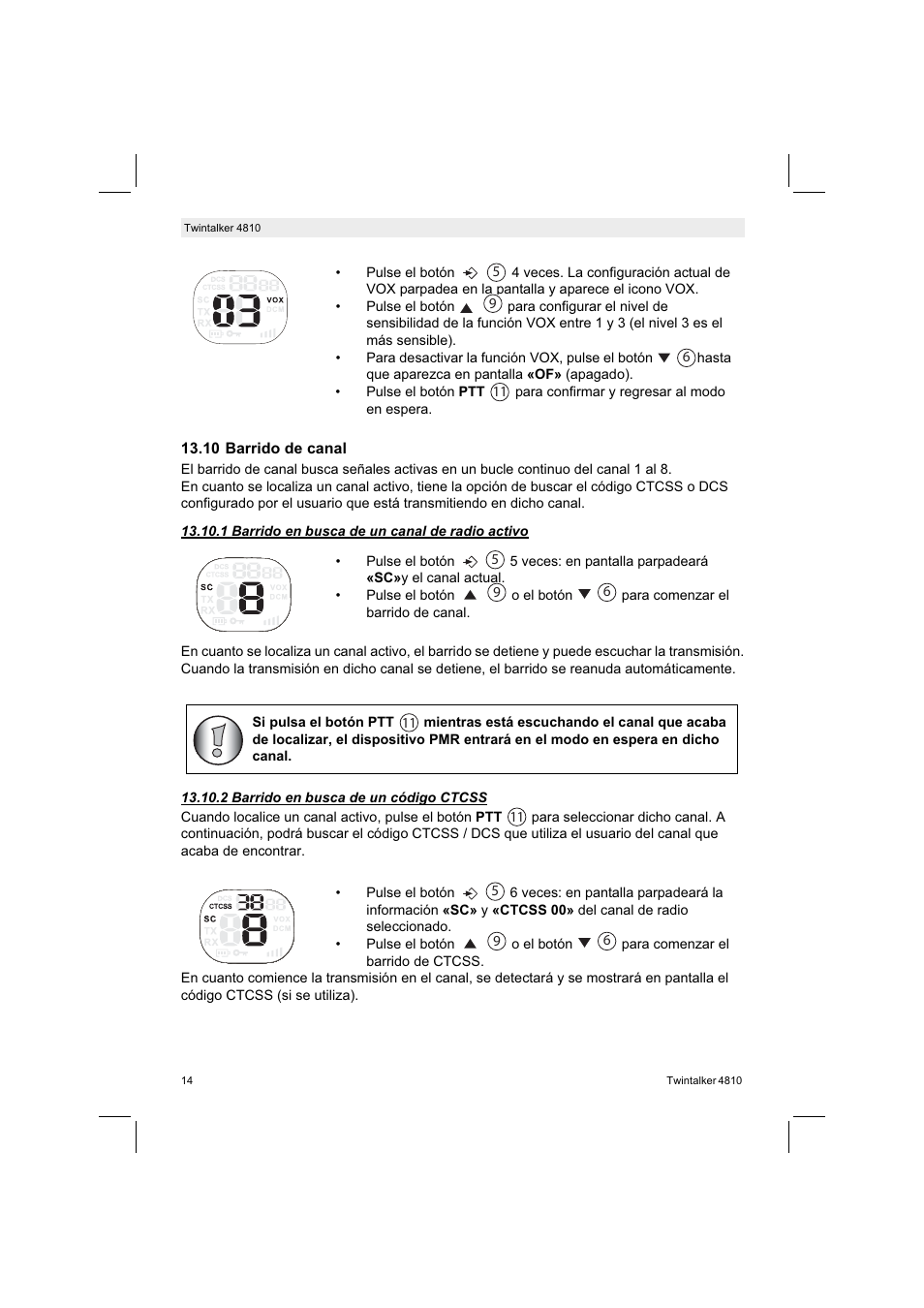 Silvercrest TWINTALKER 4810 User Manual | Page 14 / 96