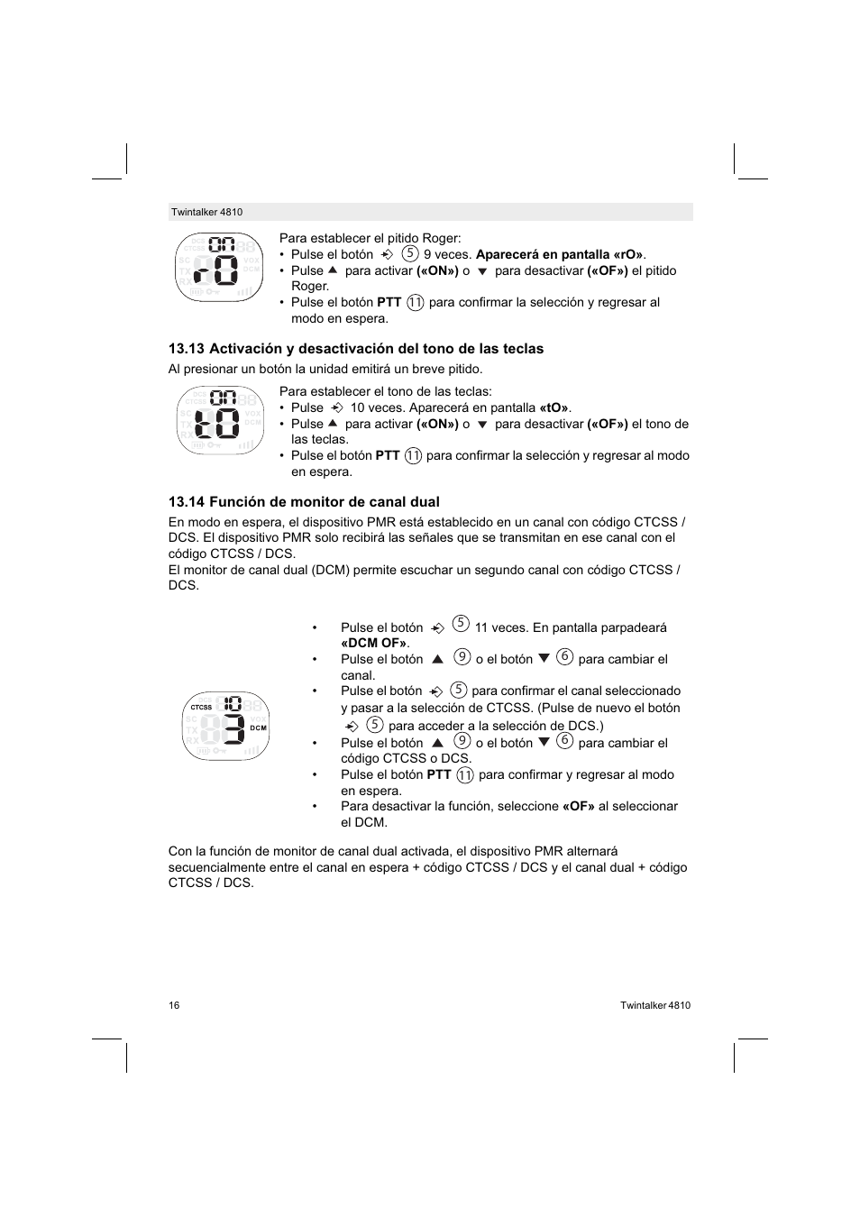 Silvercrest TWINTALKER 4810 User Manual | Page 16 / 96
