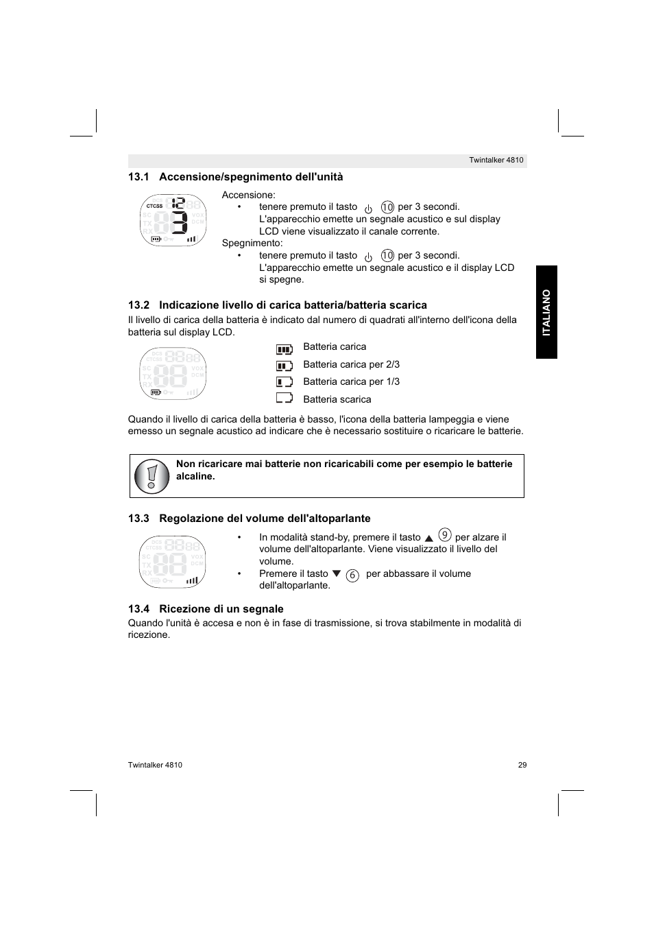 Silvercrest TWINTALKER 4810 User Manual | Page 29 / 96