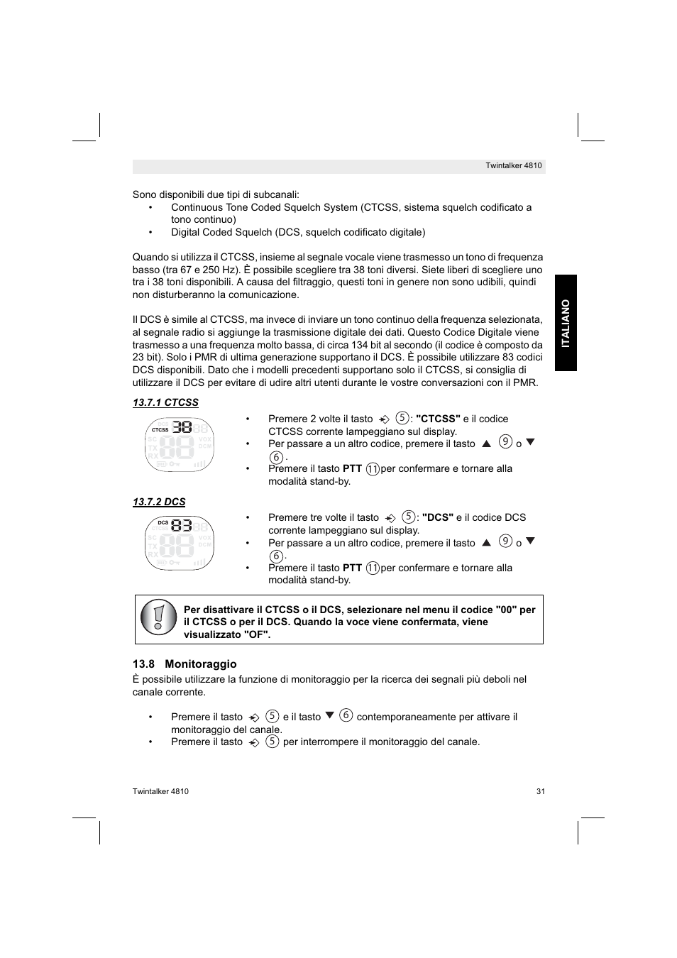 Silvercrest TWINTALKER 4810 User Manual | Page 31 / 96