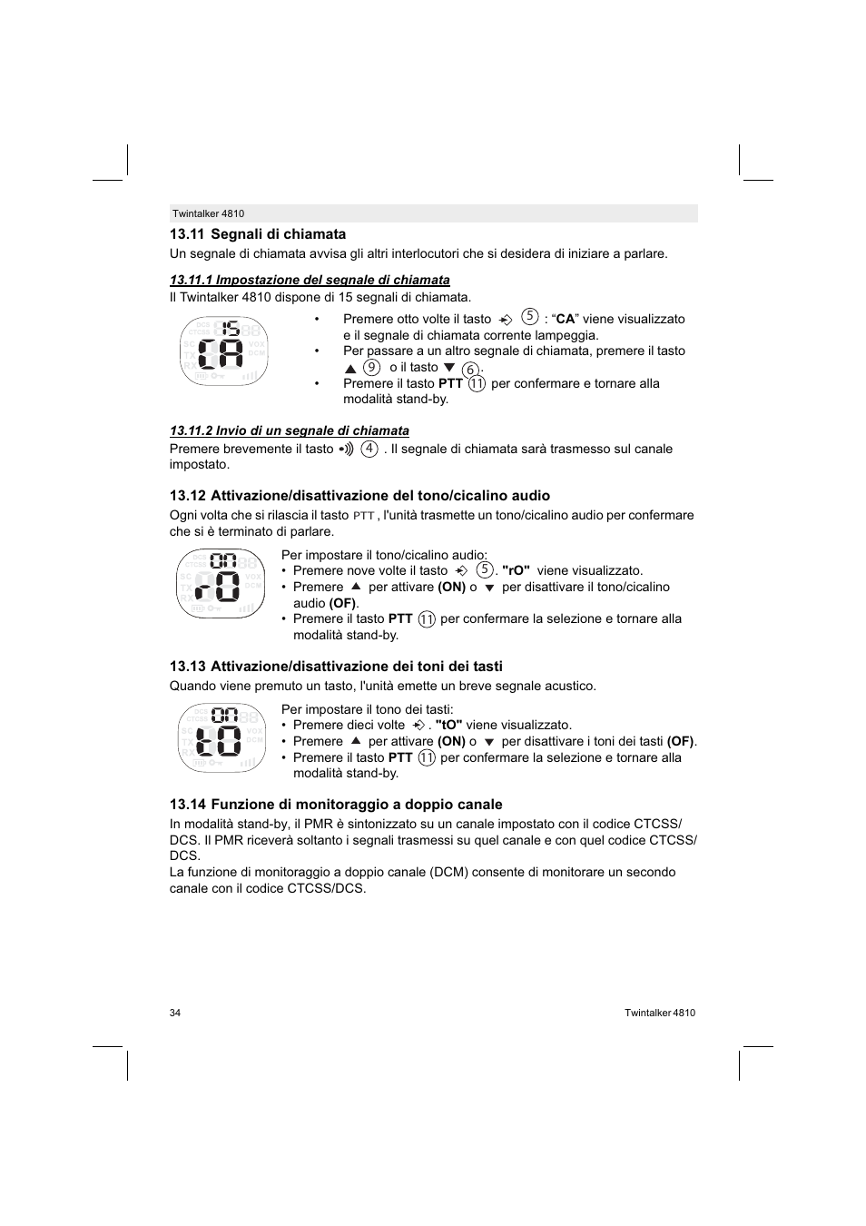 Silvercrest TWINTALKER 4810 User Manual | Page 34 / 96