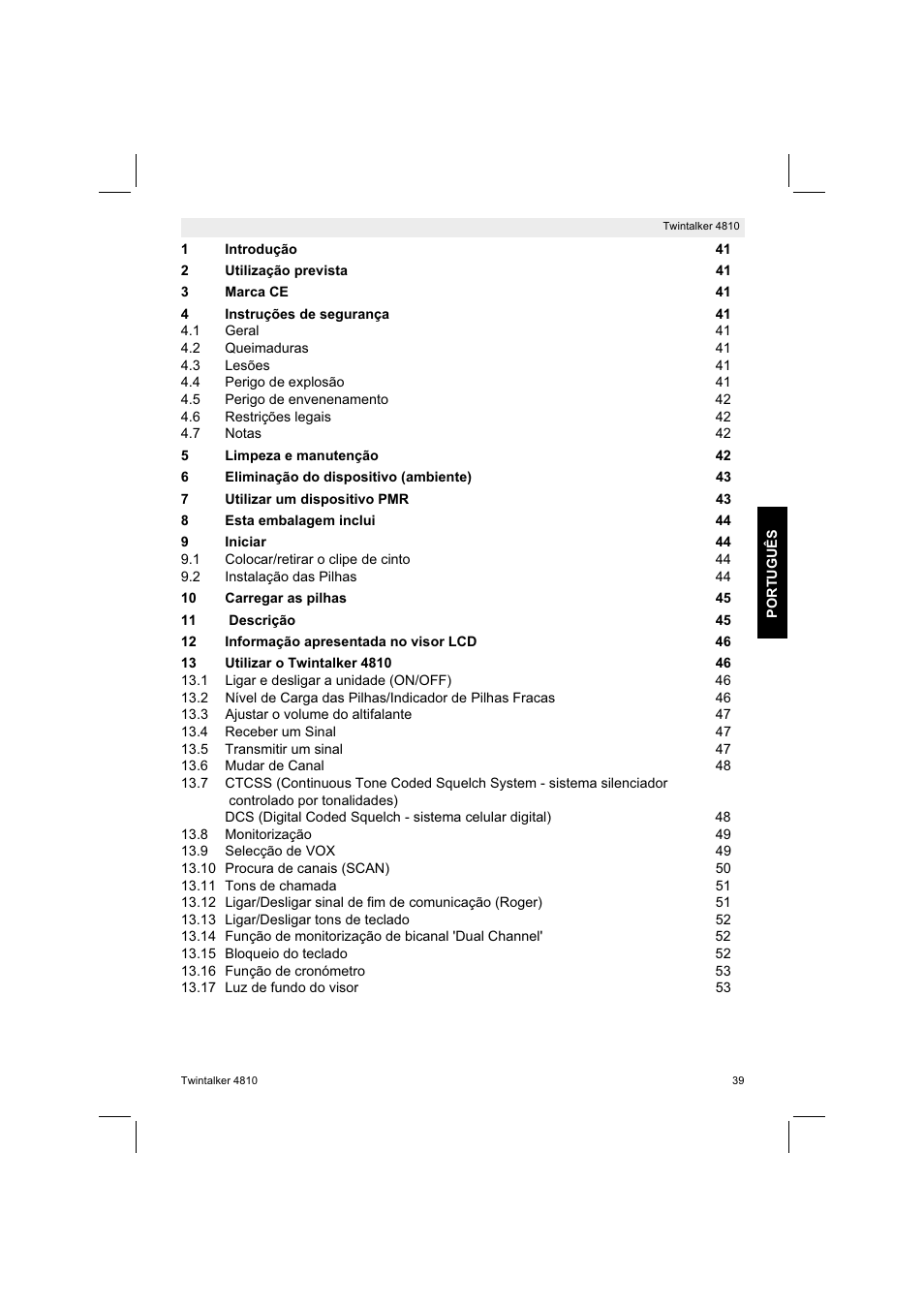 Silvercrest TWINTALKER 4810 User Manual | Page 39 / 96