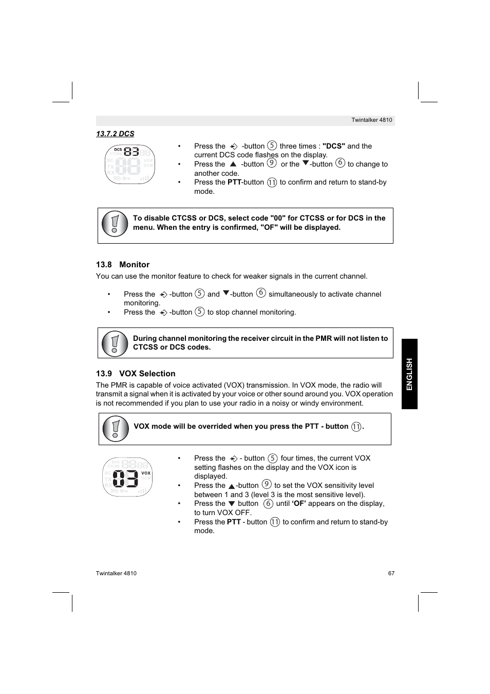 Silvercrest TWINTALKER 4810 User Manual | Page 67 / 96